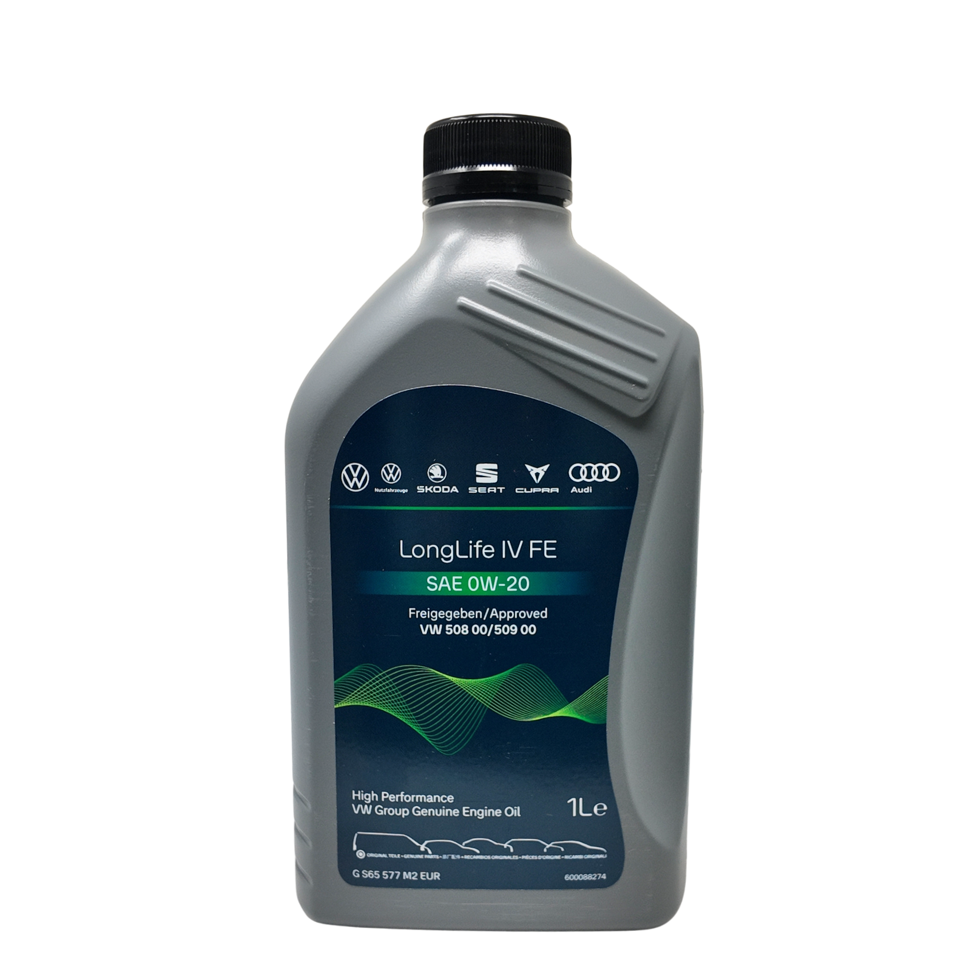Aceite motor 0W20 Volkswagen 1L | VW 508.00/509.00 Long Life (GS65577M2EUR)