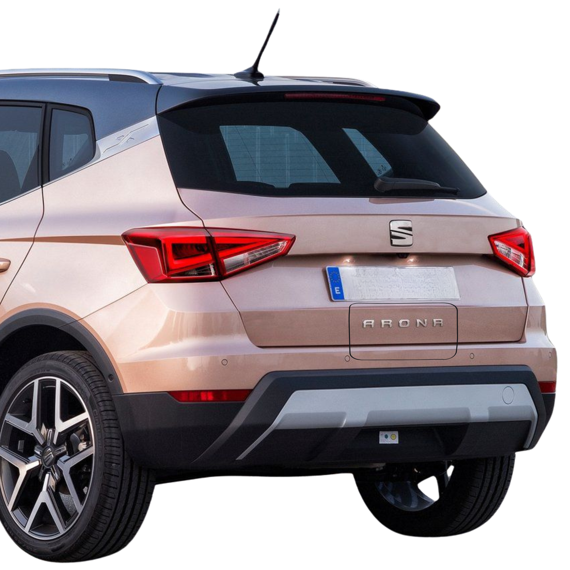 Emblema portón SEAT Arona aluminio (6F9853687D2ZZ)