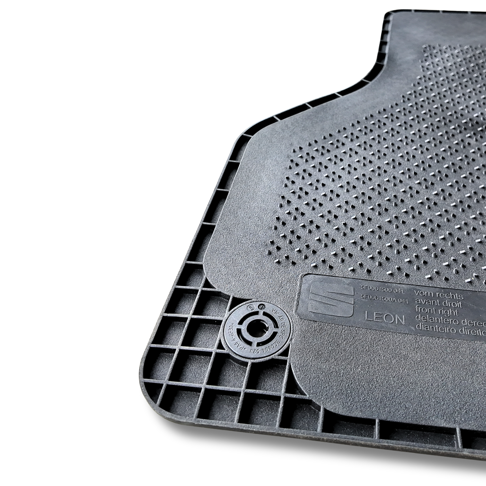 Alfombrillas caucho SEAT León 5F | Juego 4 piezas originales 2014-2020 (5F0061500A041)