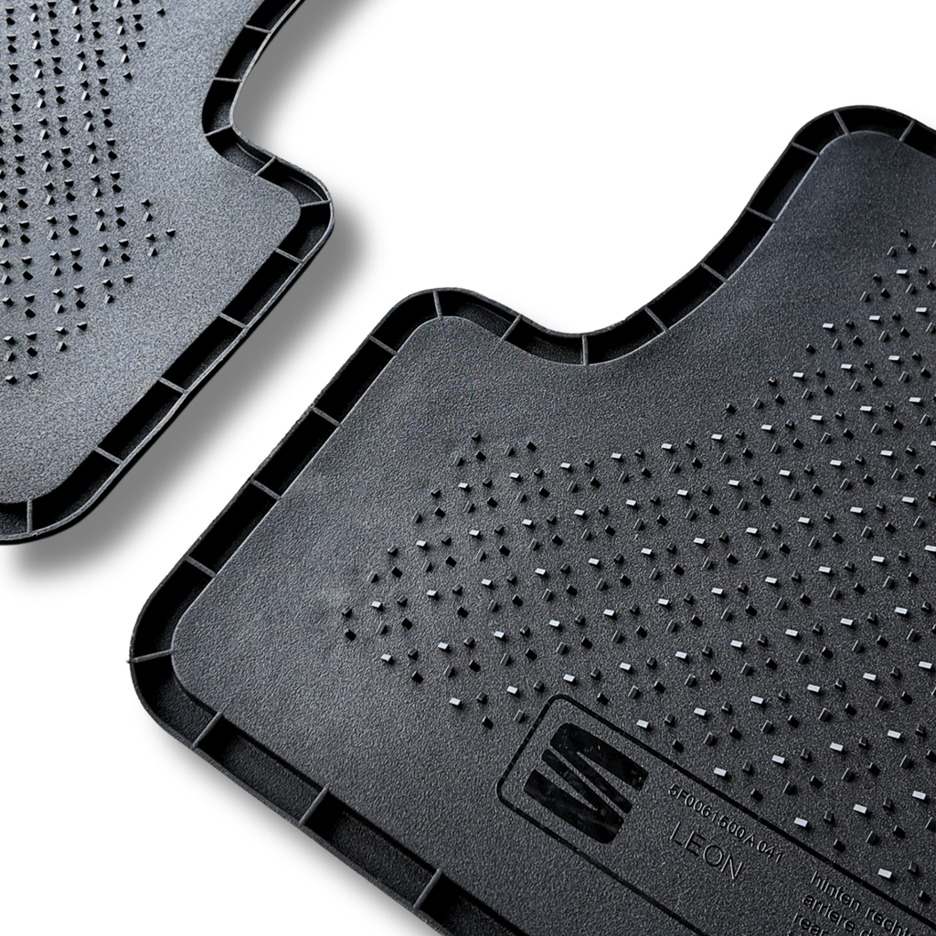 Alfombrillas caucho SEAT León 5F | Juego 4 piezas originales 2014-2020 (5F0061500A041)