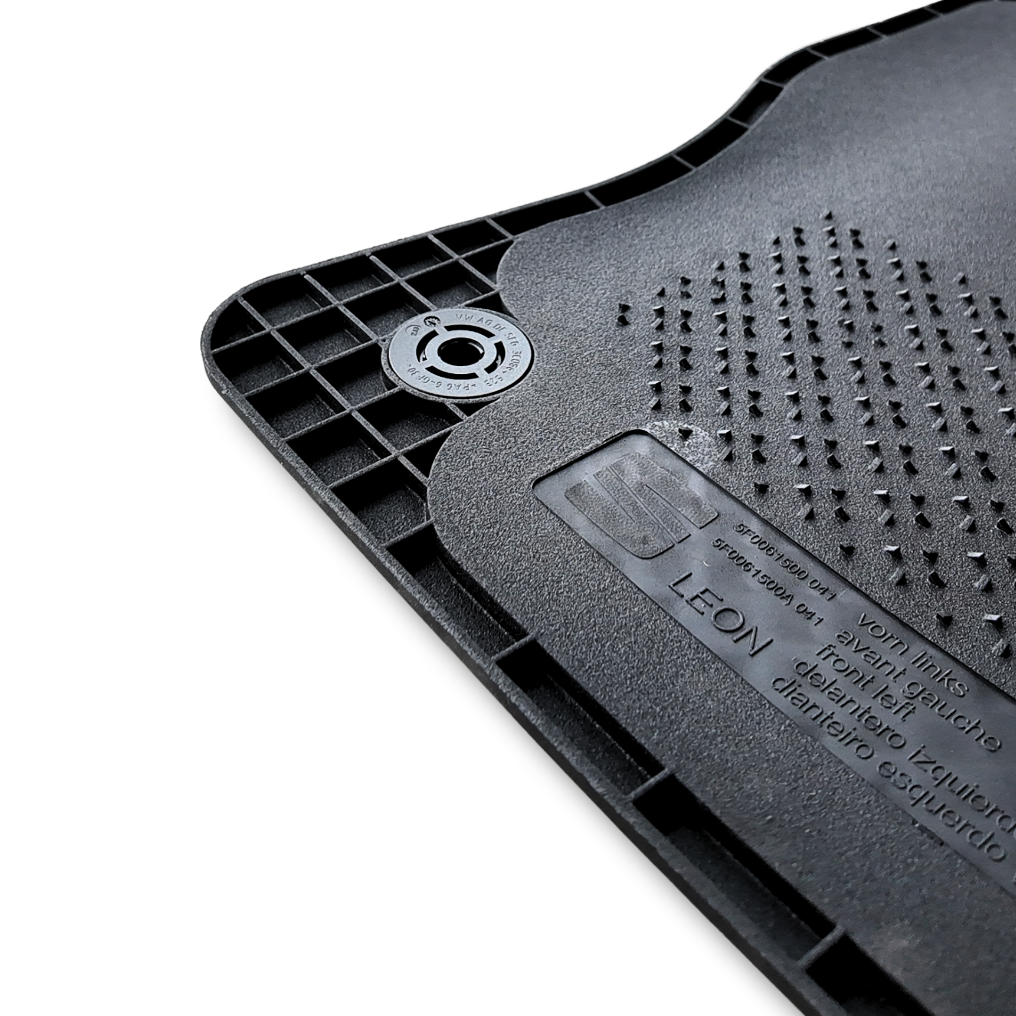Alfombrillas caucho SEAT León 5F | Juego 4 piezas originales 2014-2020 (5F0061500A041)