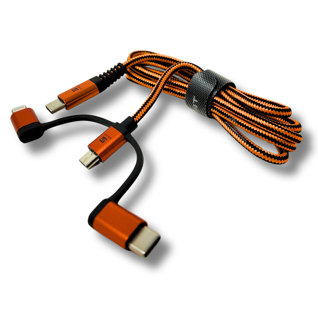 Câble 3 en 1 SEAT 1m USB-C/Micro/Lightning 2.4A (000051444AQ)