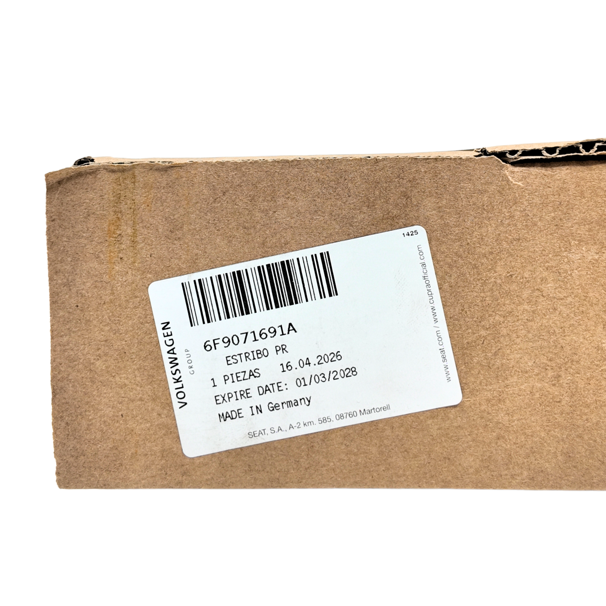 Estribera iluminada SEAT Arona | Set 2 unidades, nombre modelo iluminado (6F9071691A)