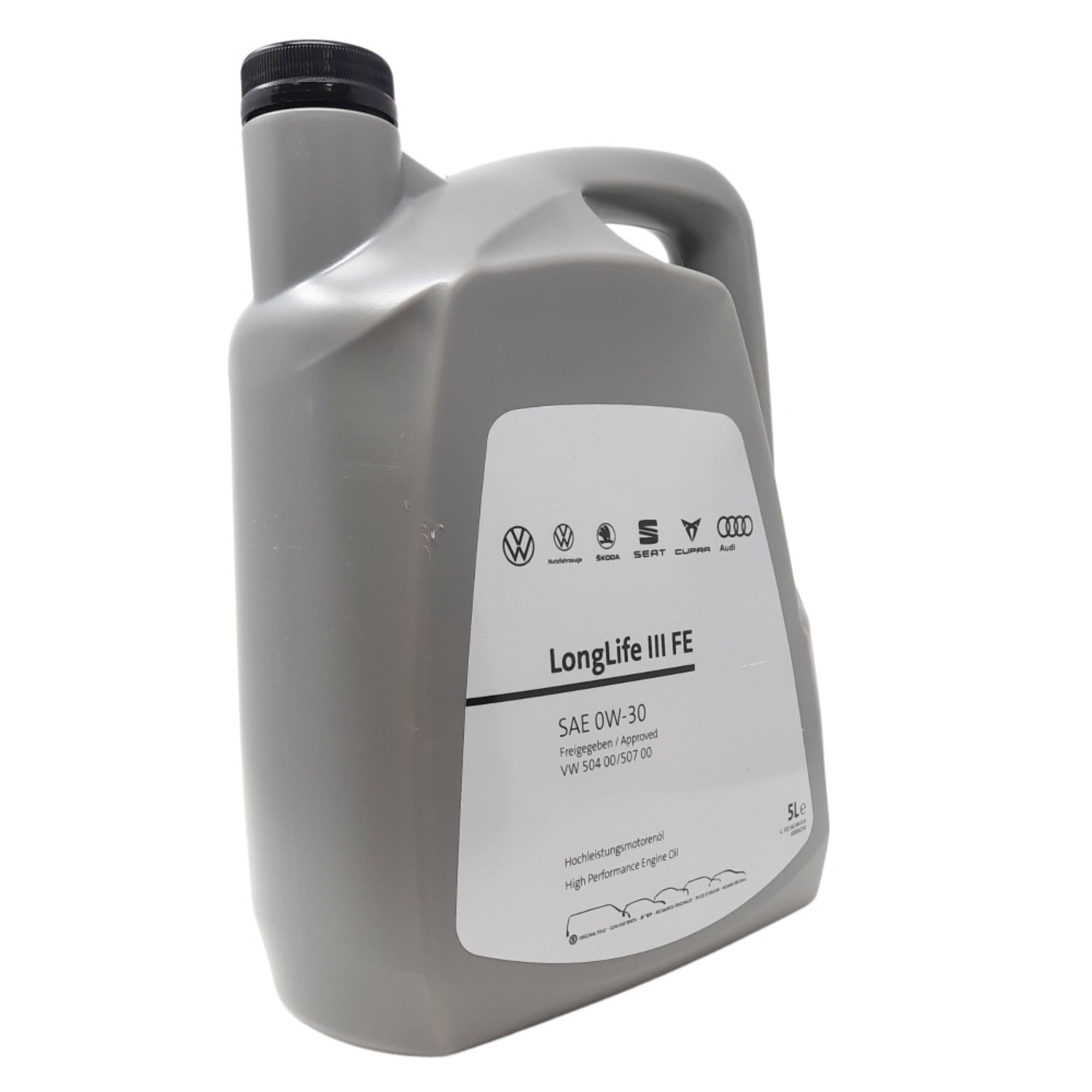 Aceite 0W30 LongLife III 5 litros, compatibilidad vehículos Grupo VAG desde 2007
