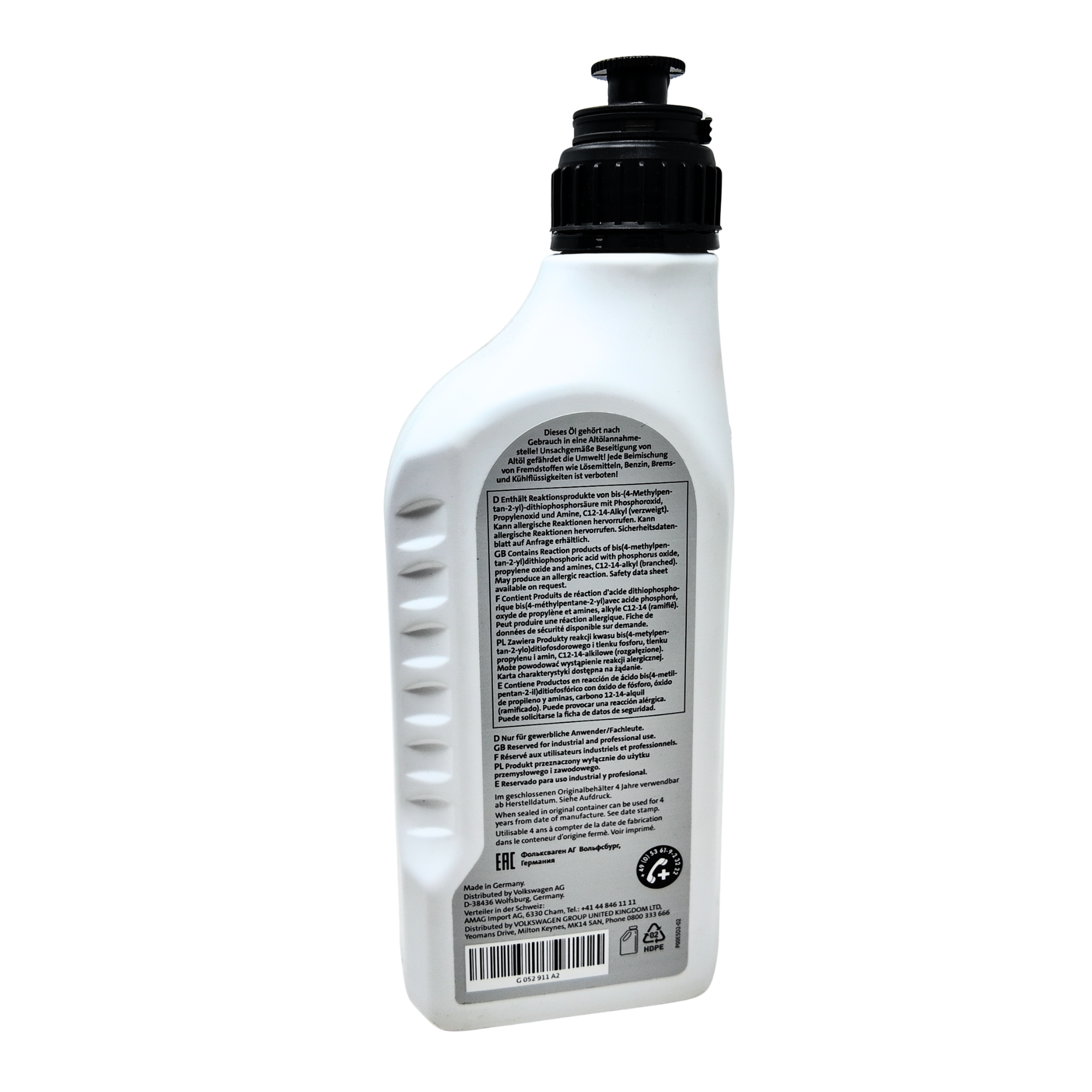 Aceite transmisión manual 1L | Original Grupo VAG, SAE 75W-90 (G052911A2)