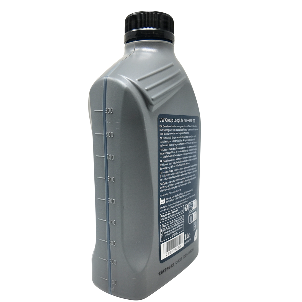 Aceite motor 0W20 Volkswagen 1L original VAG VW 508.00/509.00 Long Life 1