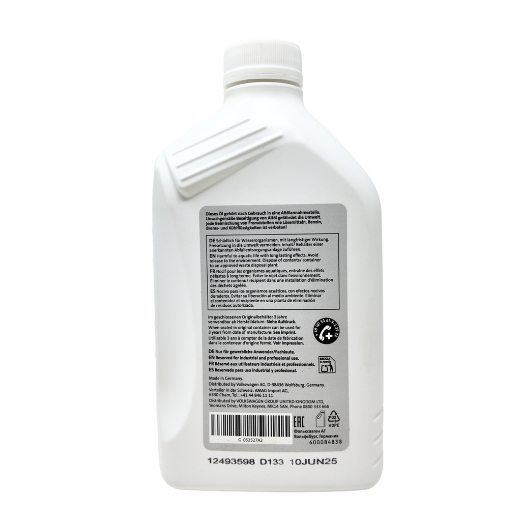 Aceite transmisión manual 75W-80 original grupo VAG 1L |cajas 5/6 (G052527A2)