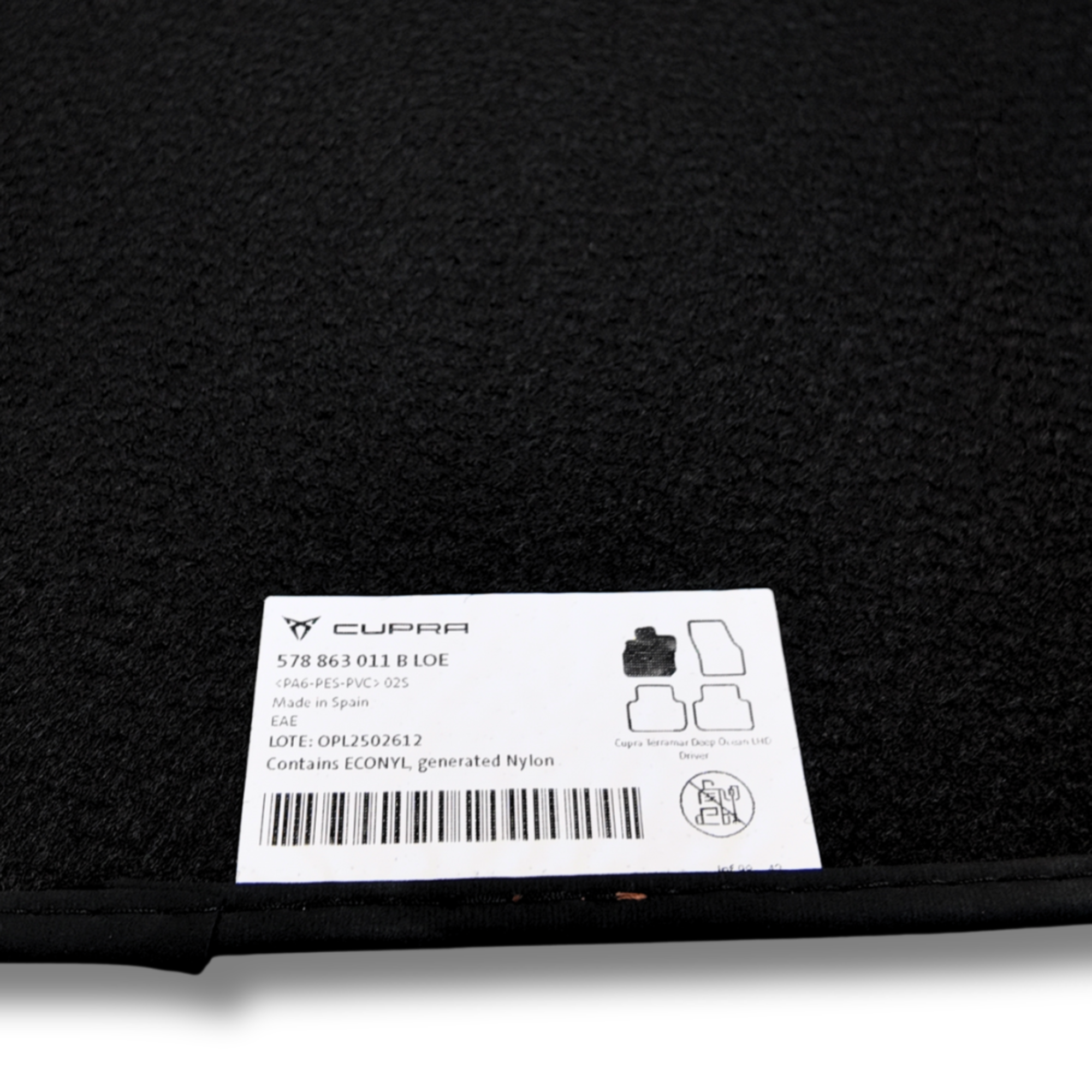 Alfombrillas Deep Ocean CUPRA Terramar | 4 piezas, azul marino (578863011BLOE)
