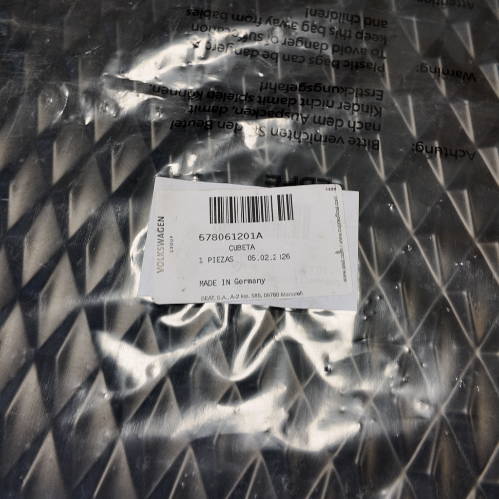 Bandeja protectora maletero CUPRA | Doble piso de carga, plástico flexible (578061201A)