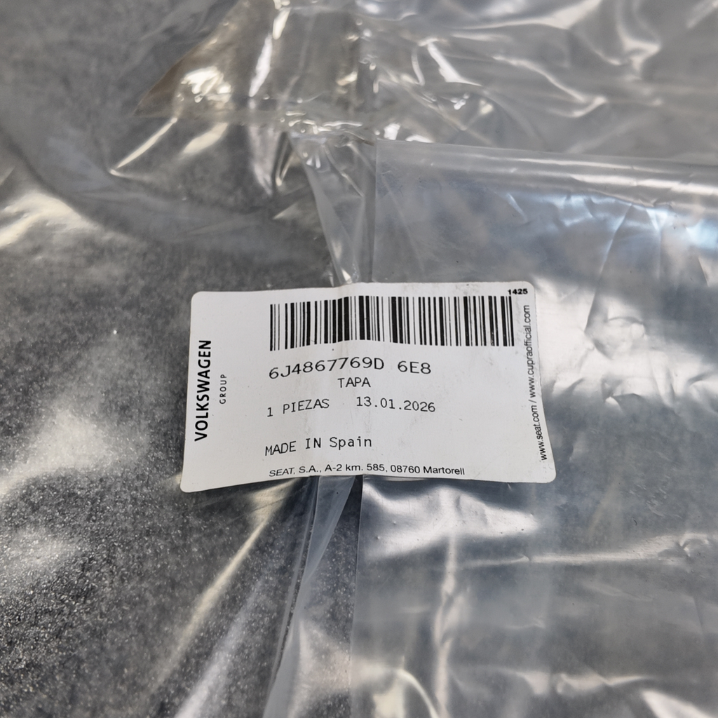 Bandeja maletero SEAT Ibiza 6J | 5 puertas, original (6J4867769D6E8)