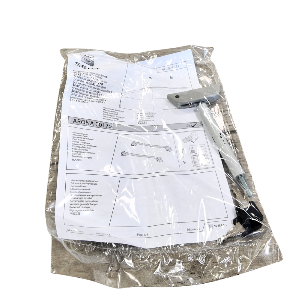 Barres de toit SEAT Arona | Kit avant+arrière aluminium,charge 75kg (6F9071151)
