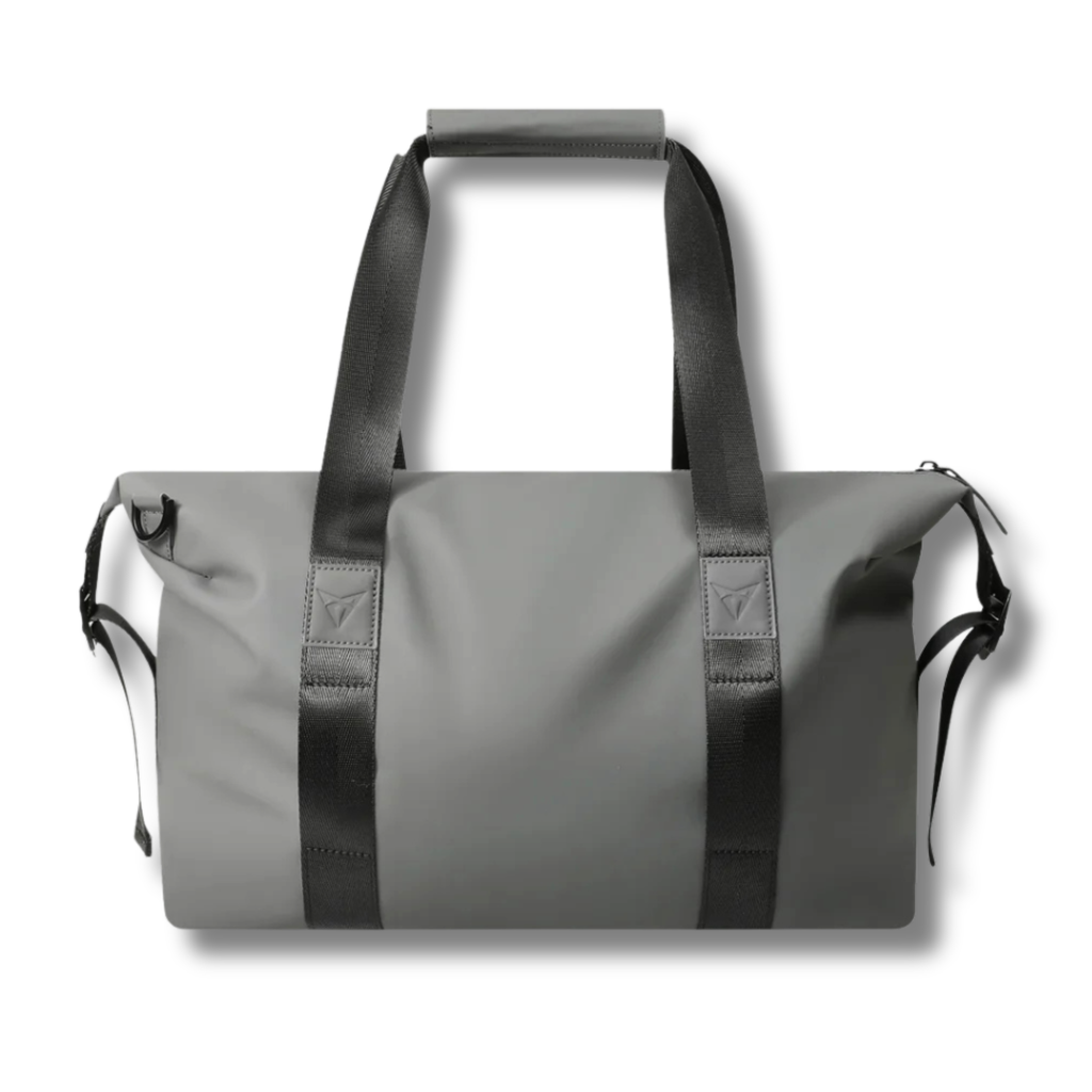 Bolsa deportiva pequeña CUPRA | Duffel gris unisex, compacta, bolsillo lateral (6H1087317E)