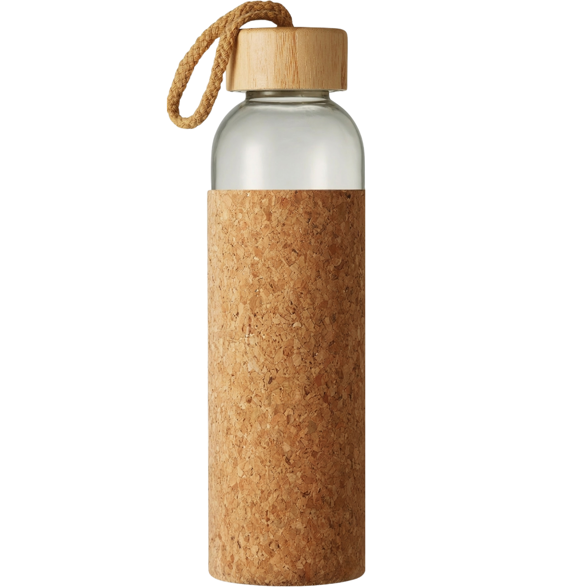 Botella cristal Seat  500 ml,bambú cuerda, ecológica grabado (6H1069601AKDI)