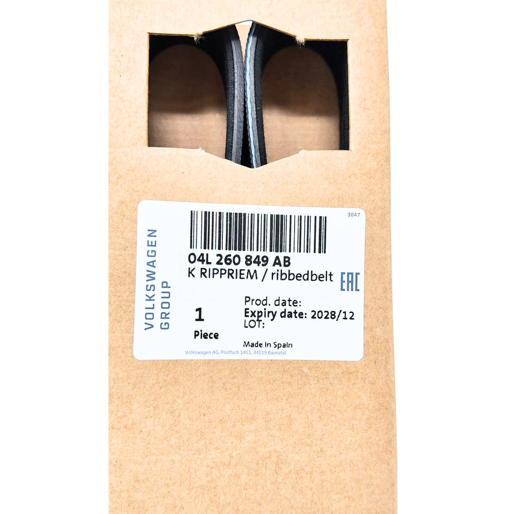 Correa poli-V original Grupo VAG | 21,48x1026 mm, 11 ranuras (04L260849AB)