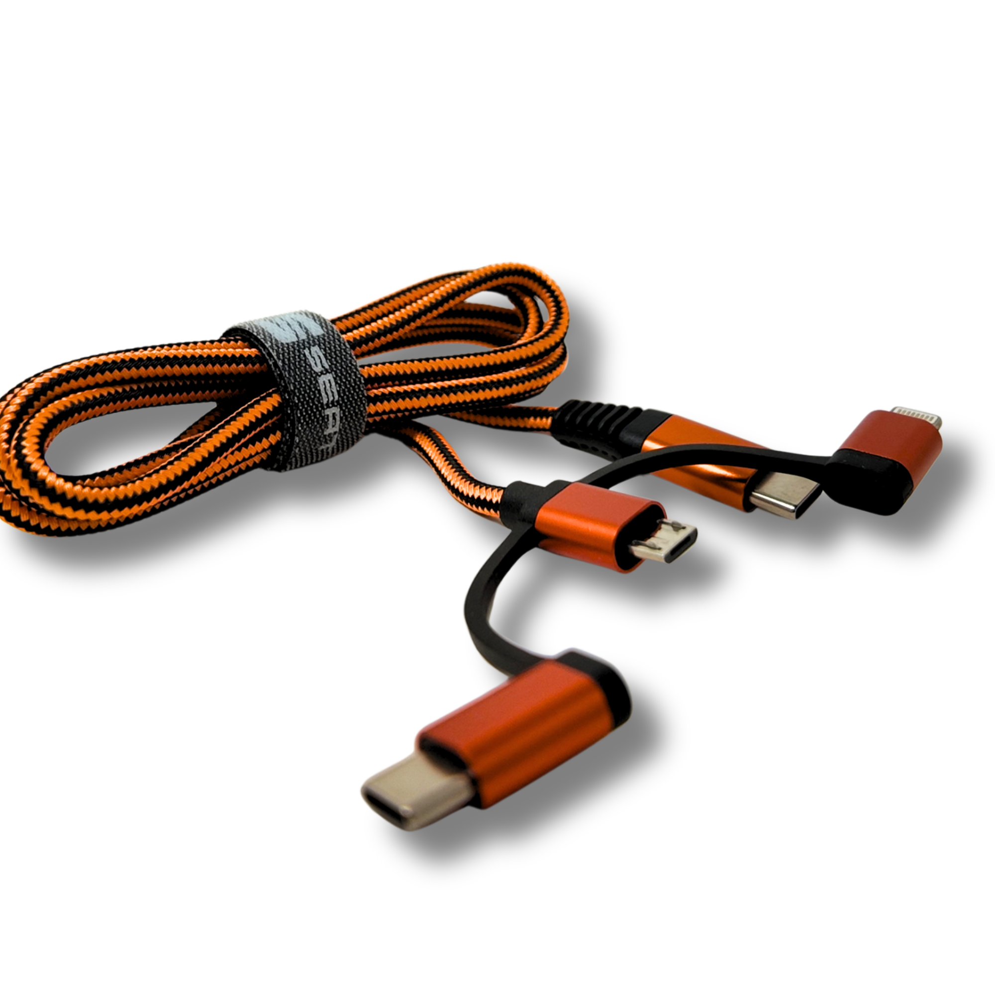 Cable 3 en 1 SEAT 1m USB-C/Micro/Lightning 2.4A (000051444AQ)