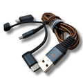 Cable carga 3 en 1 CUPRA 1m USB-C/Micro/Lightning 2.4A (000051444AR)