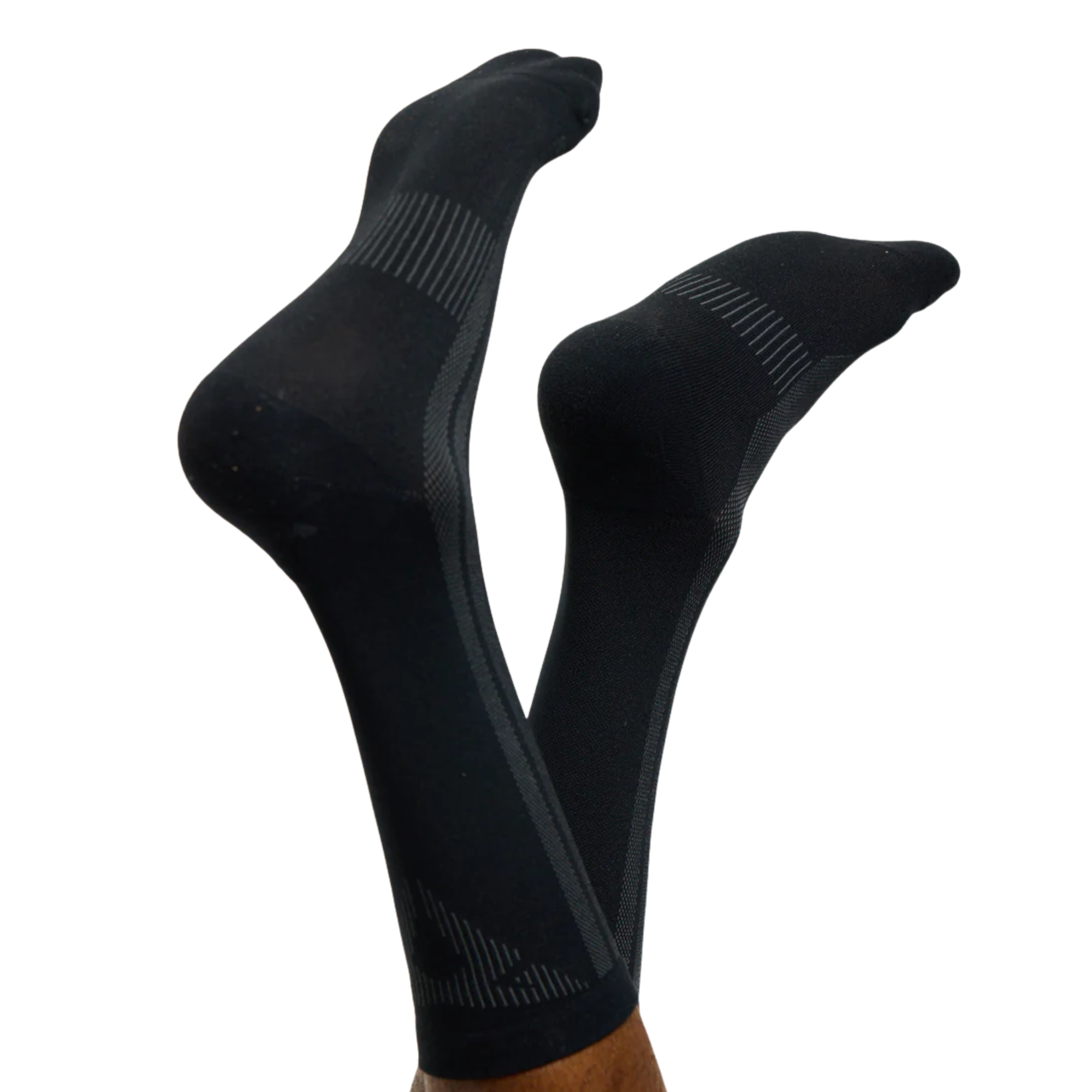 Calcetines deportivos largos CUPRA | Negro unisex, transpirables ergonómicos