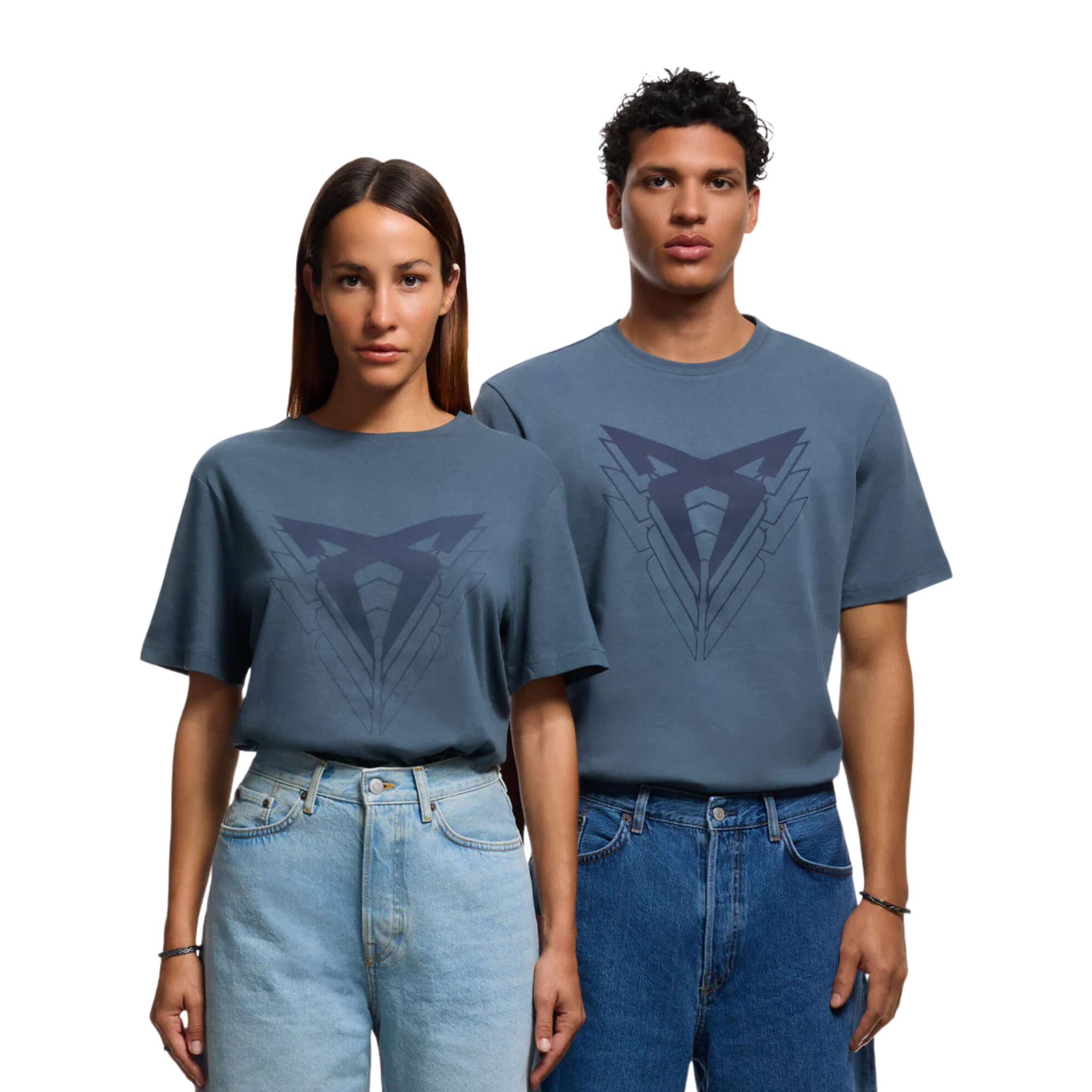 Camiseta CUPRA Big Logo unisex | Algodón orgánico Gris Enceladus