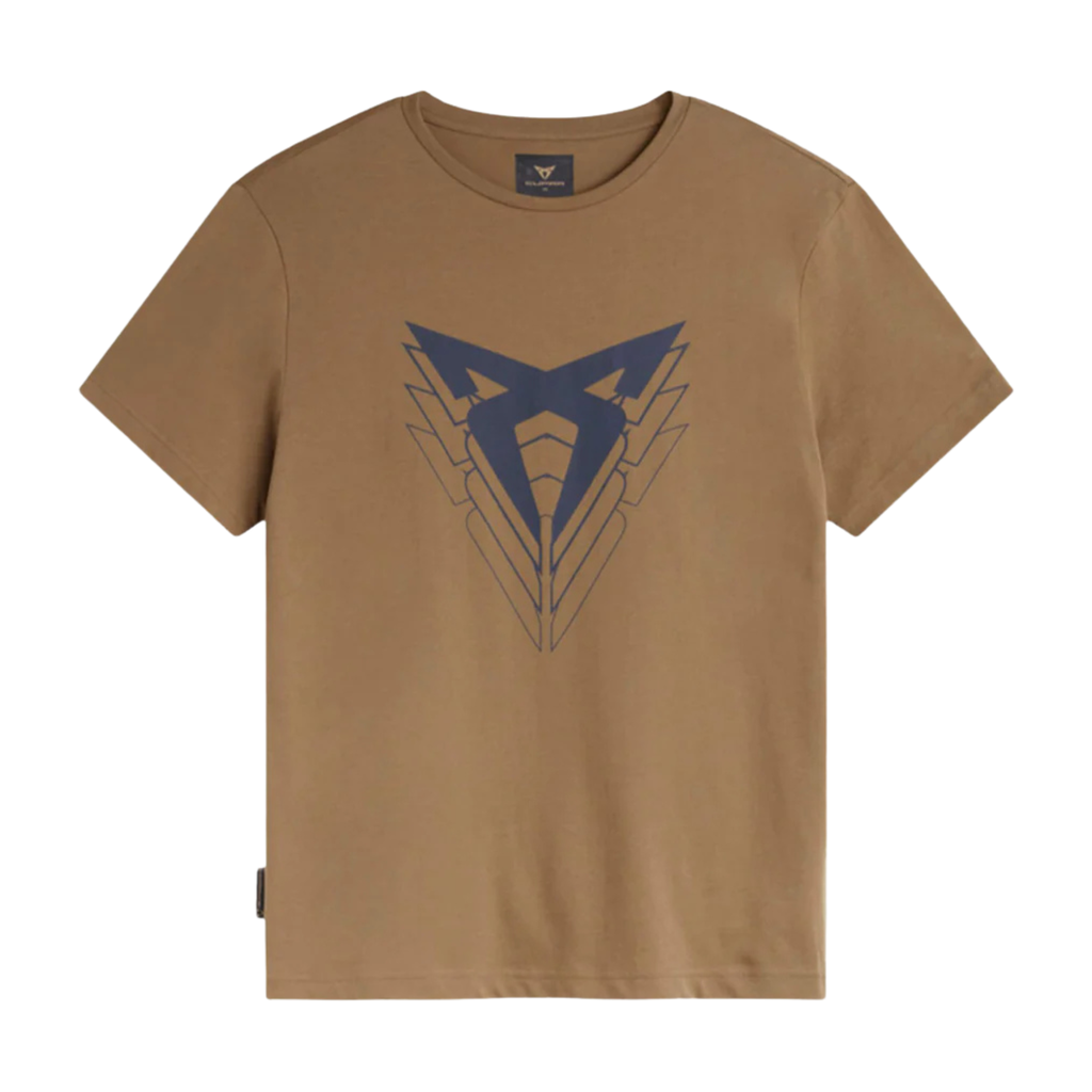 Camiseta CUPRA Big Logo unisex | Marrón Tobacco Algodón orgánico