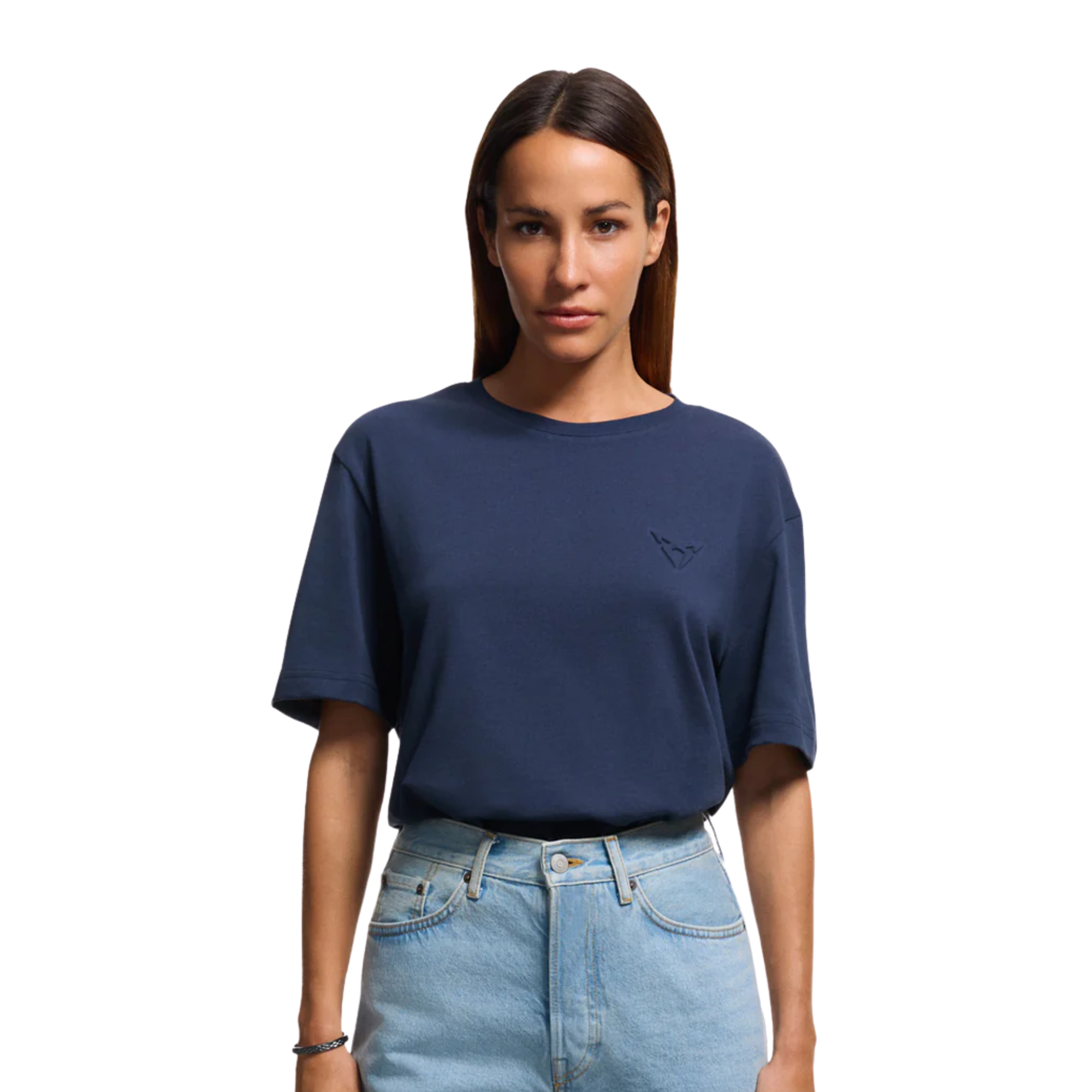 Camiseta Embossed Regular CUPRA  100% algodón orgánico S-XXL Azul Moonslate