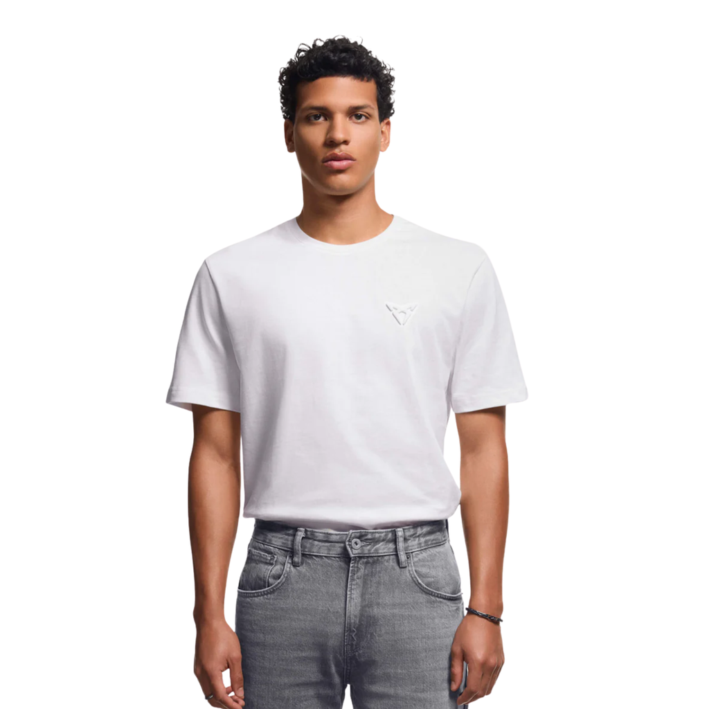 Camiseta Embossed Regular CUPRA  100% algodón orgánico S-XXL Blanco