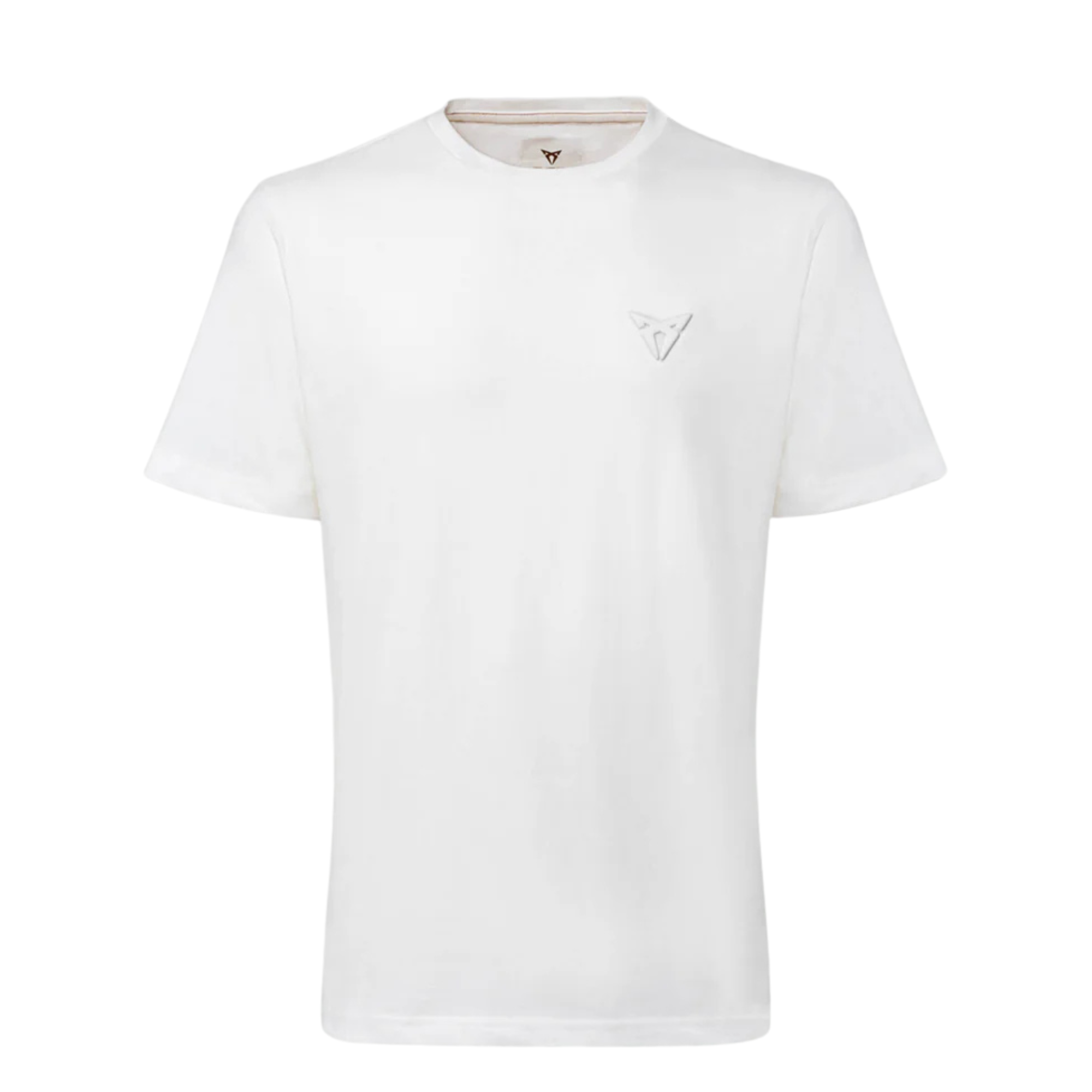 Camiseta Embossed Regular CUPRA  100% algodón orgánico S-XXL Blanco