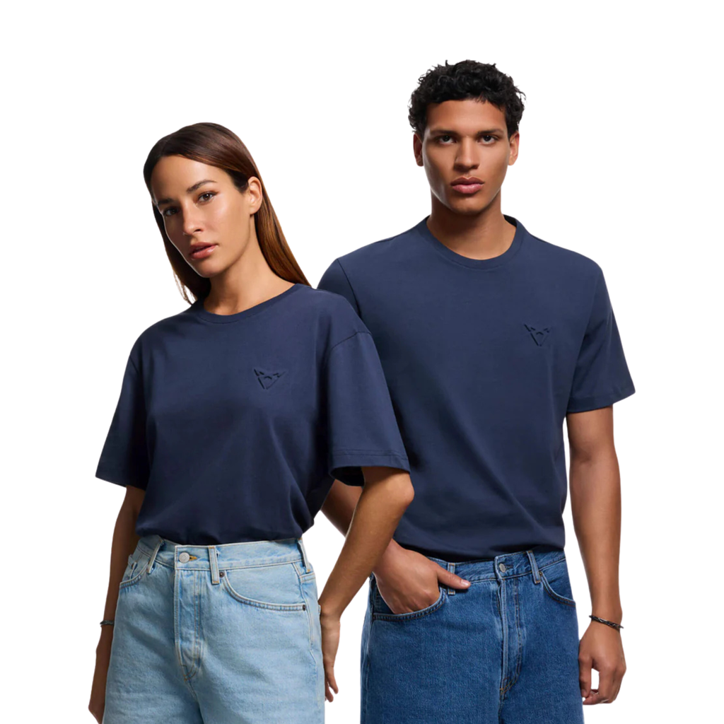 Camiseta Embossed Regular CUPRA  100% algodón orgánico S-XXL Azul Moonslate