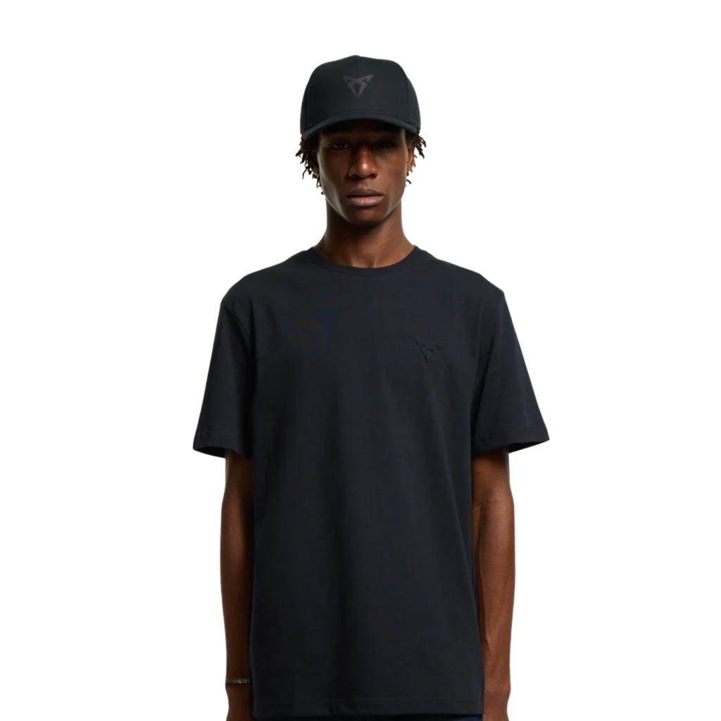 Camiseta Embossed Regular CUPRA  100% algodón orgánico S-XXL negra