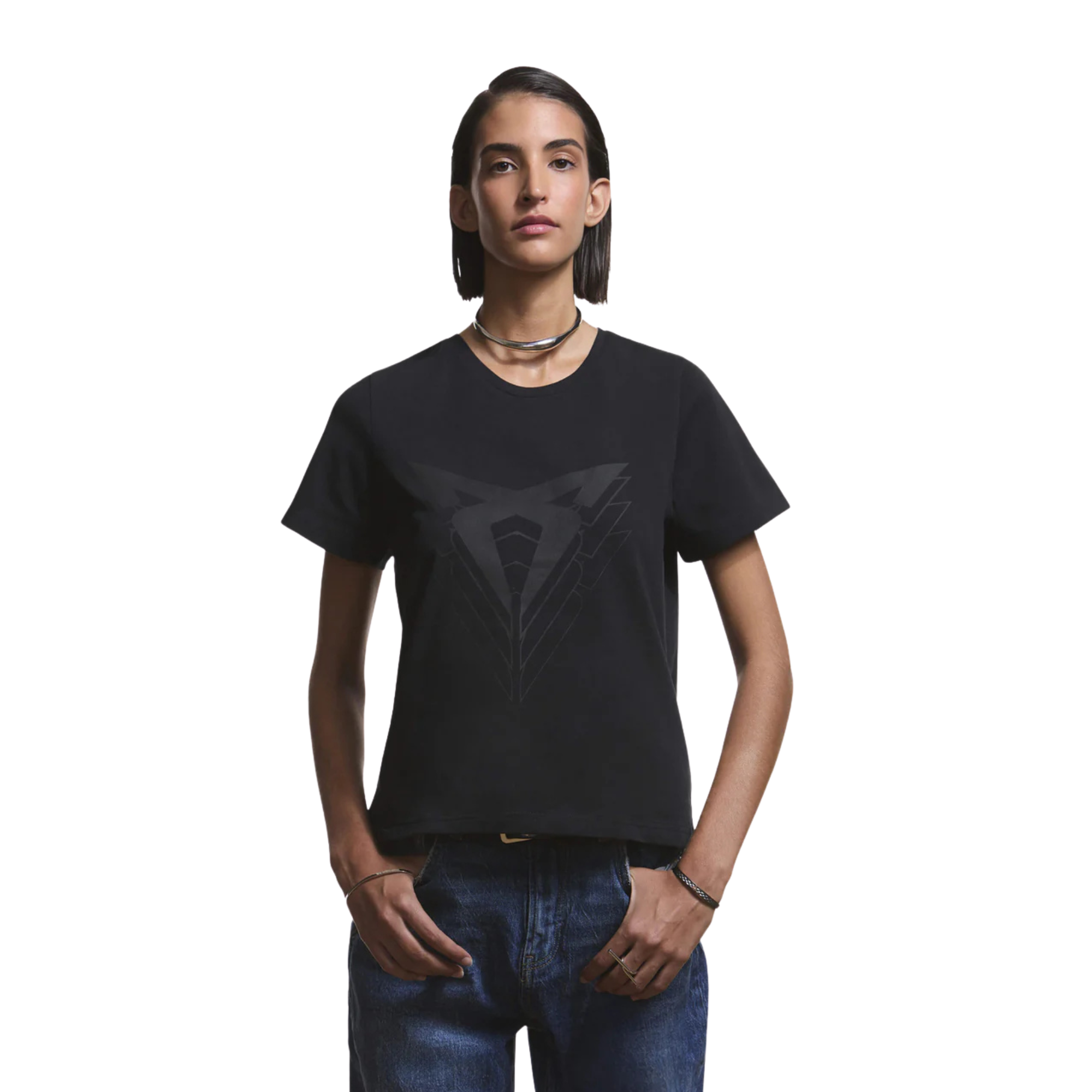 Camiseta Big Logo slim fit CUPRA | 100% algodón orgánico unisex negro