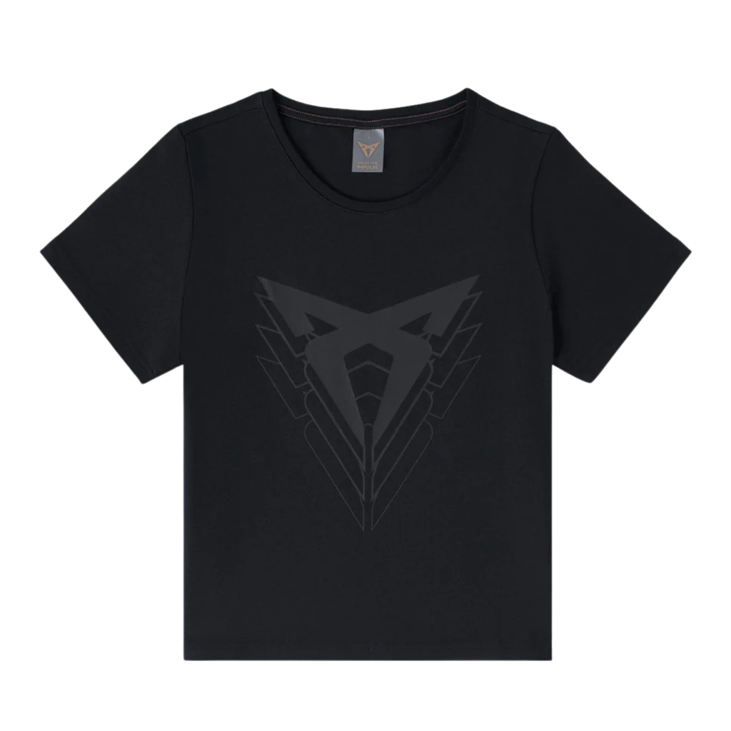 Camiseta Big Logo slim fit CUPRA | 100% algodón orgánico unisex negro