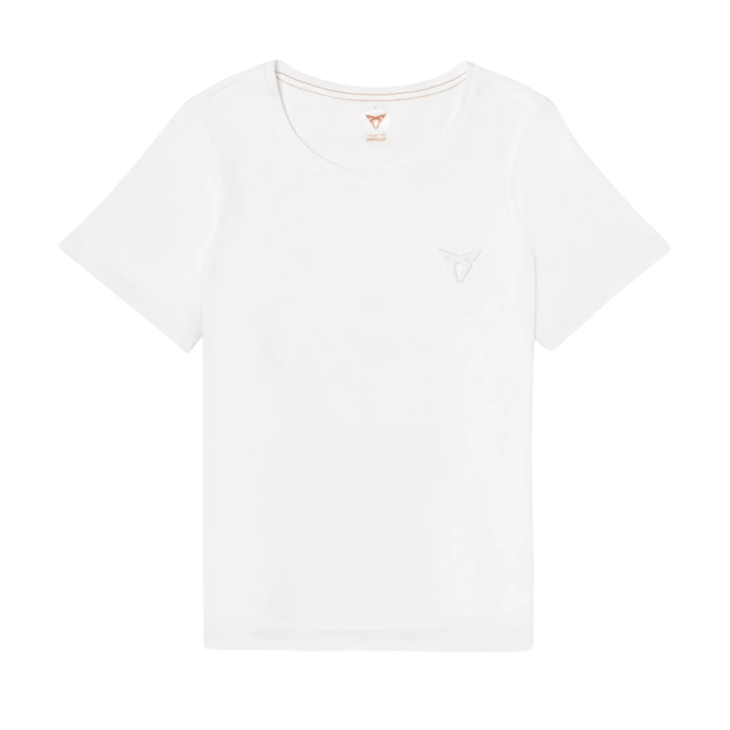 Camiseta CUPRA Embossed Slim Fit | Blanco, Algodón orgánico 100%, unisex