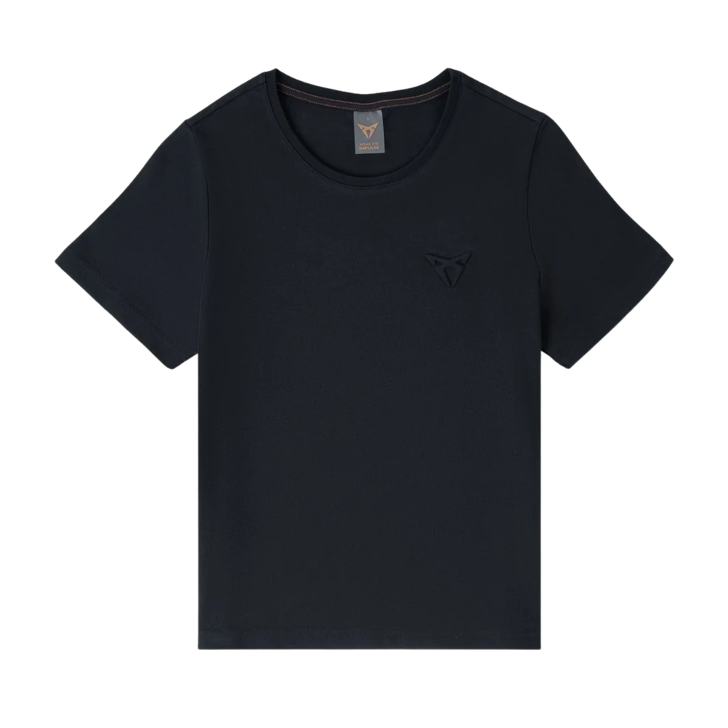 Camiseta CUPRA Embossed Slim Fit | Negro, Algodón orgánico 100%, unisex