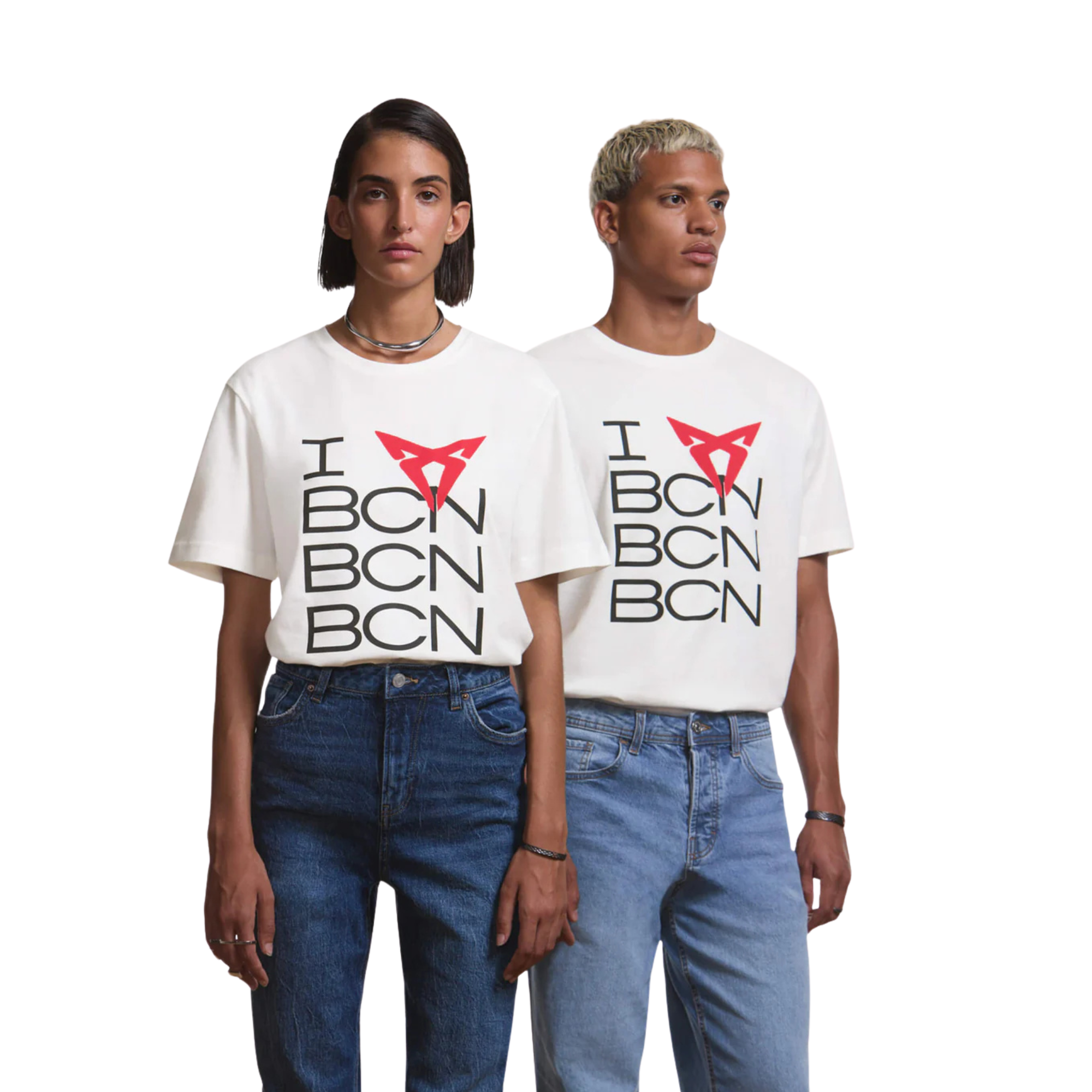 Camiseta CUPRA Love | Blanco, algodón 100%, unisex, logo frontal