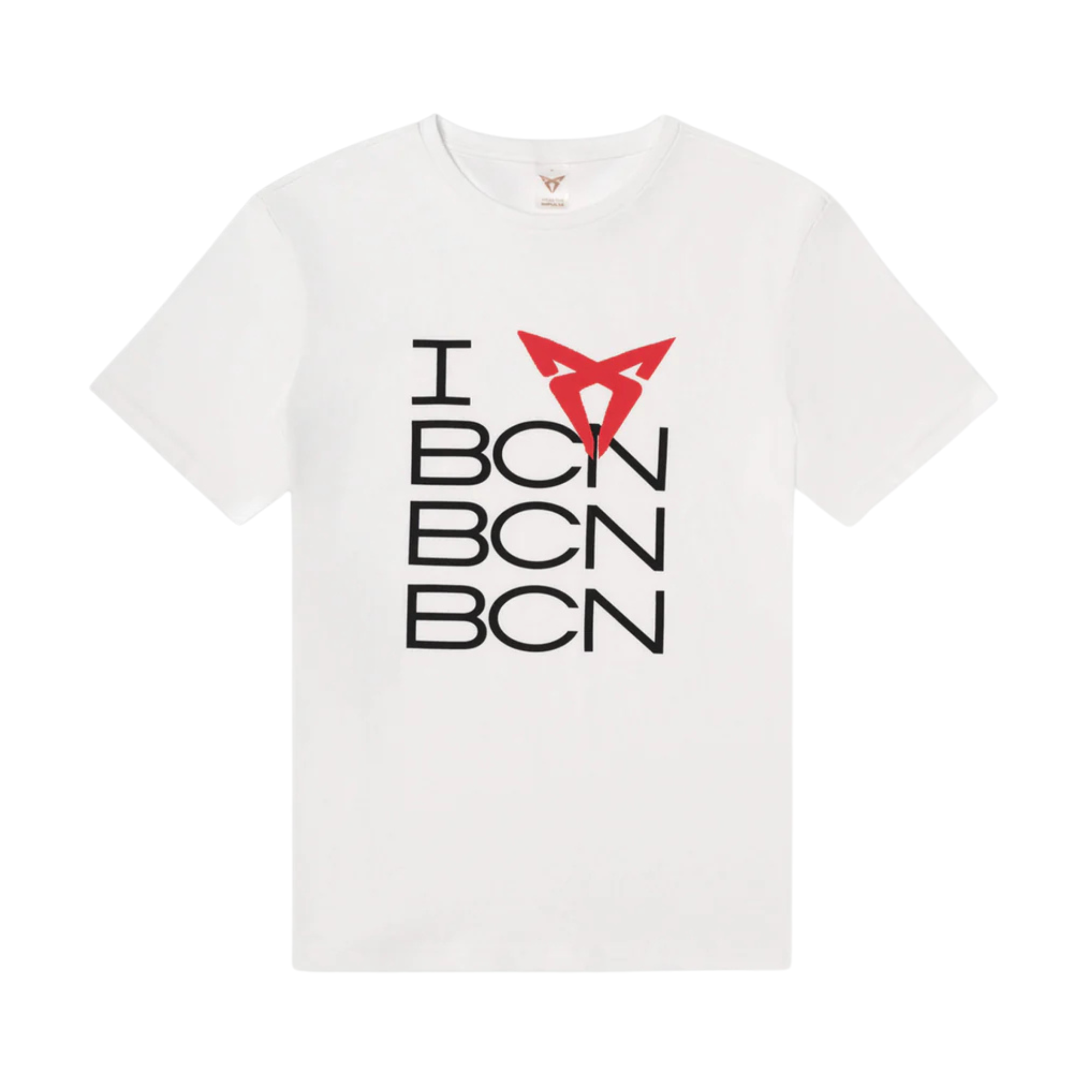 Camiseta CUPRA Love | Blanco, algodón 100%, unisex, logo frontal