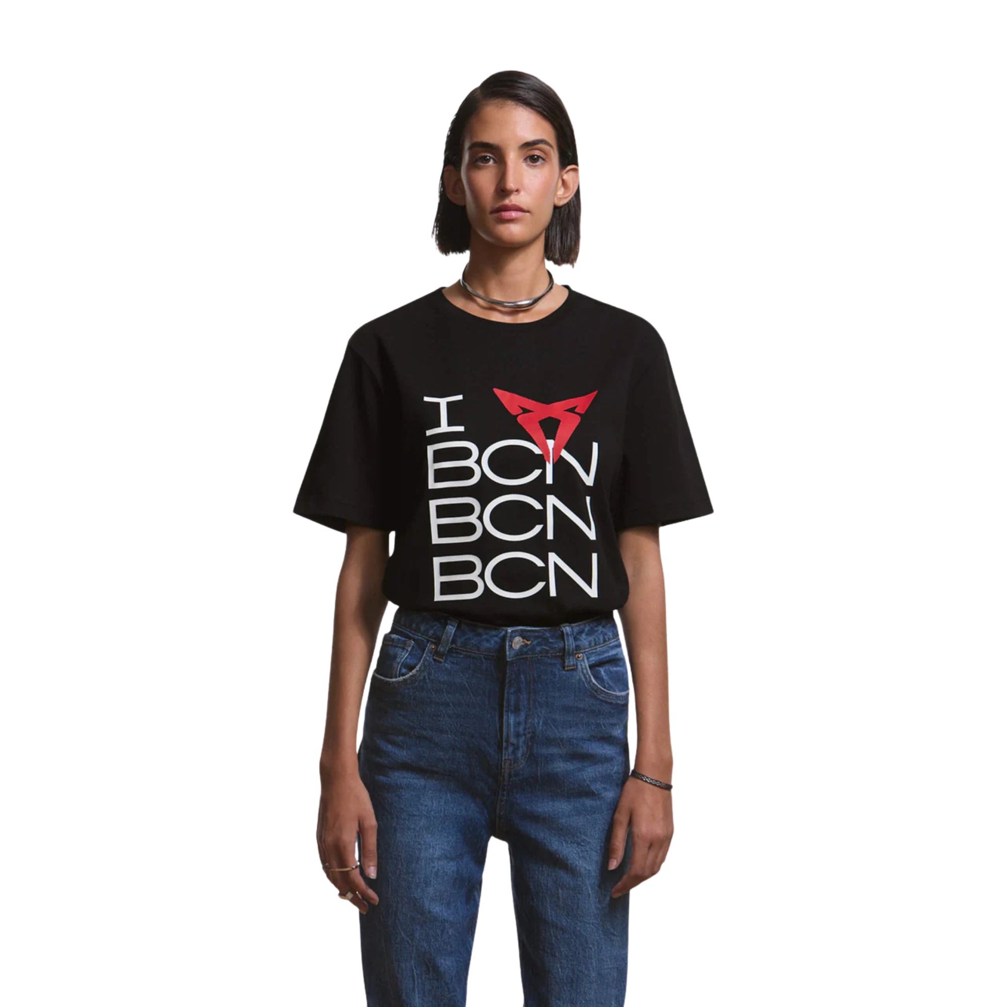 Camiseta CUPRA Love | Negro, algodón 100%, unisex, logo frontal