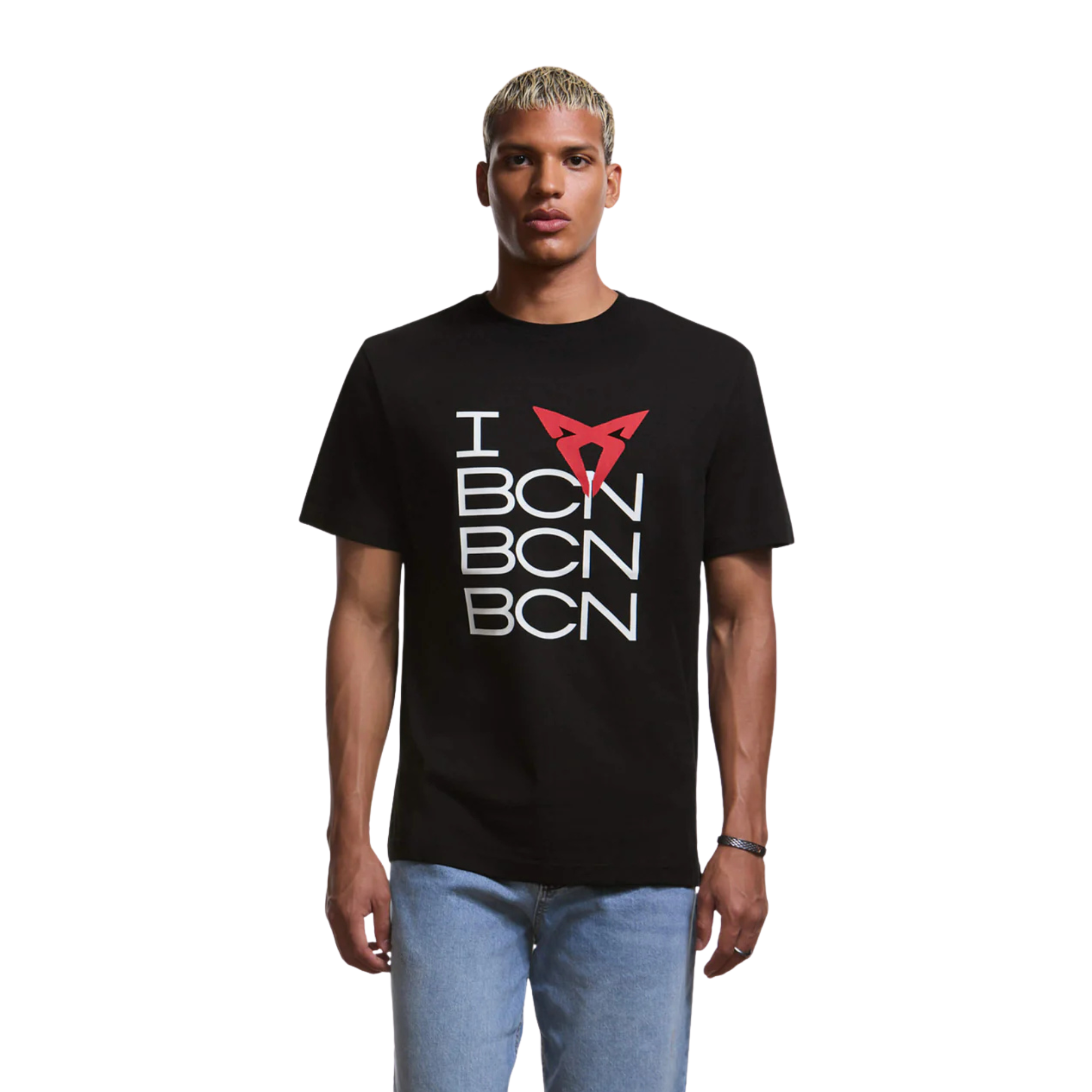 Camiseta CUPRA Love | Negro, algodón 100%, unisex, logo frontal