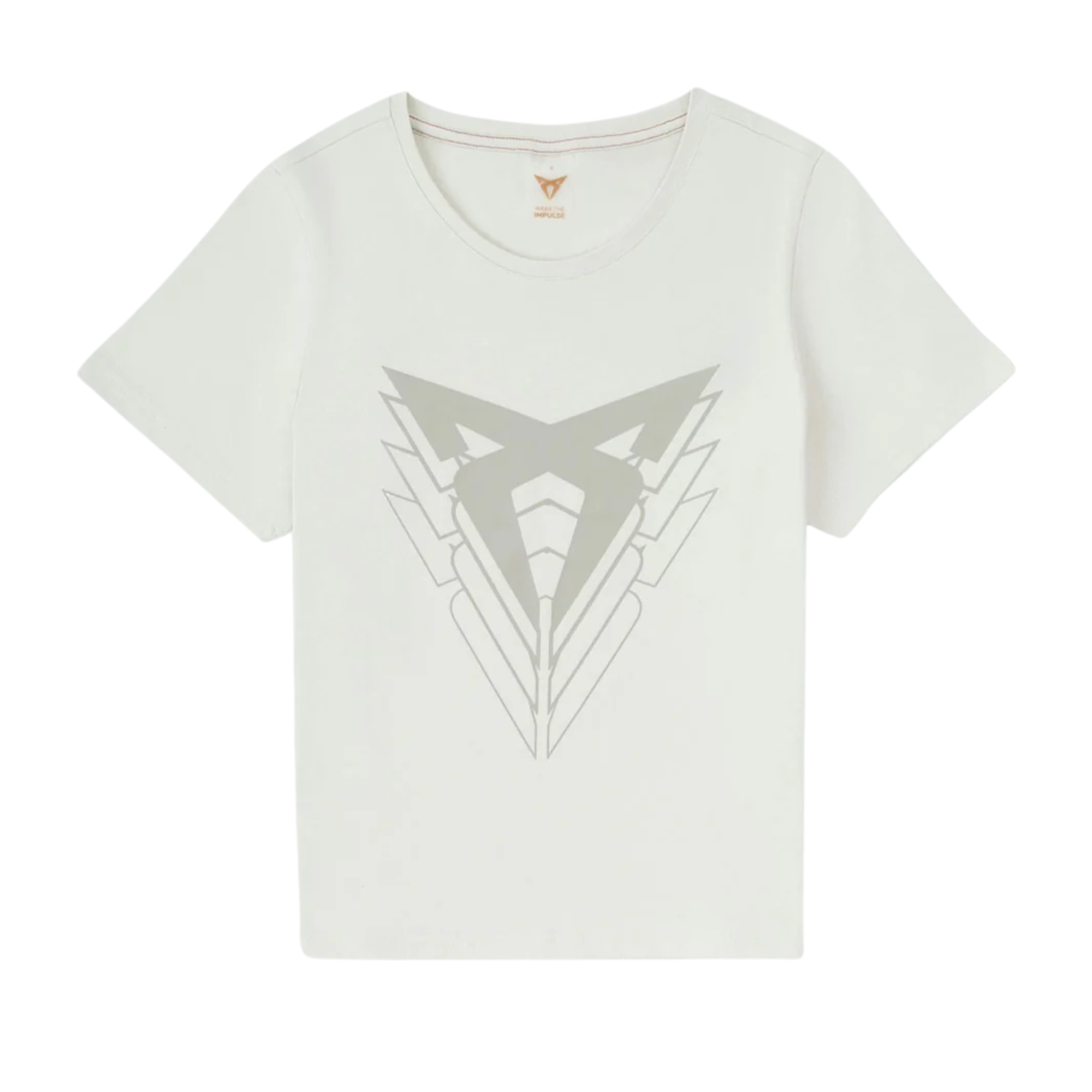 Camiseta Big Logo slim fit CUPRA | Beige Taiga 100% algodón orgánico unisex
