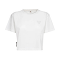 Camiseta embossed cropped CUPRA | Mujer Blanco 100% algodón orgánico