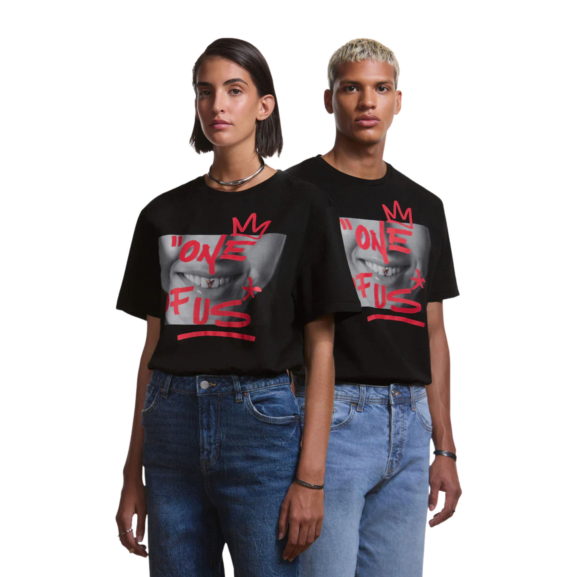 Camiseta One of Us CUPRA | Unisex negra, 100% algodón orgánico, campaña Rosalía