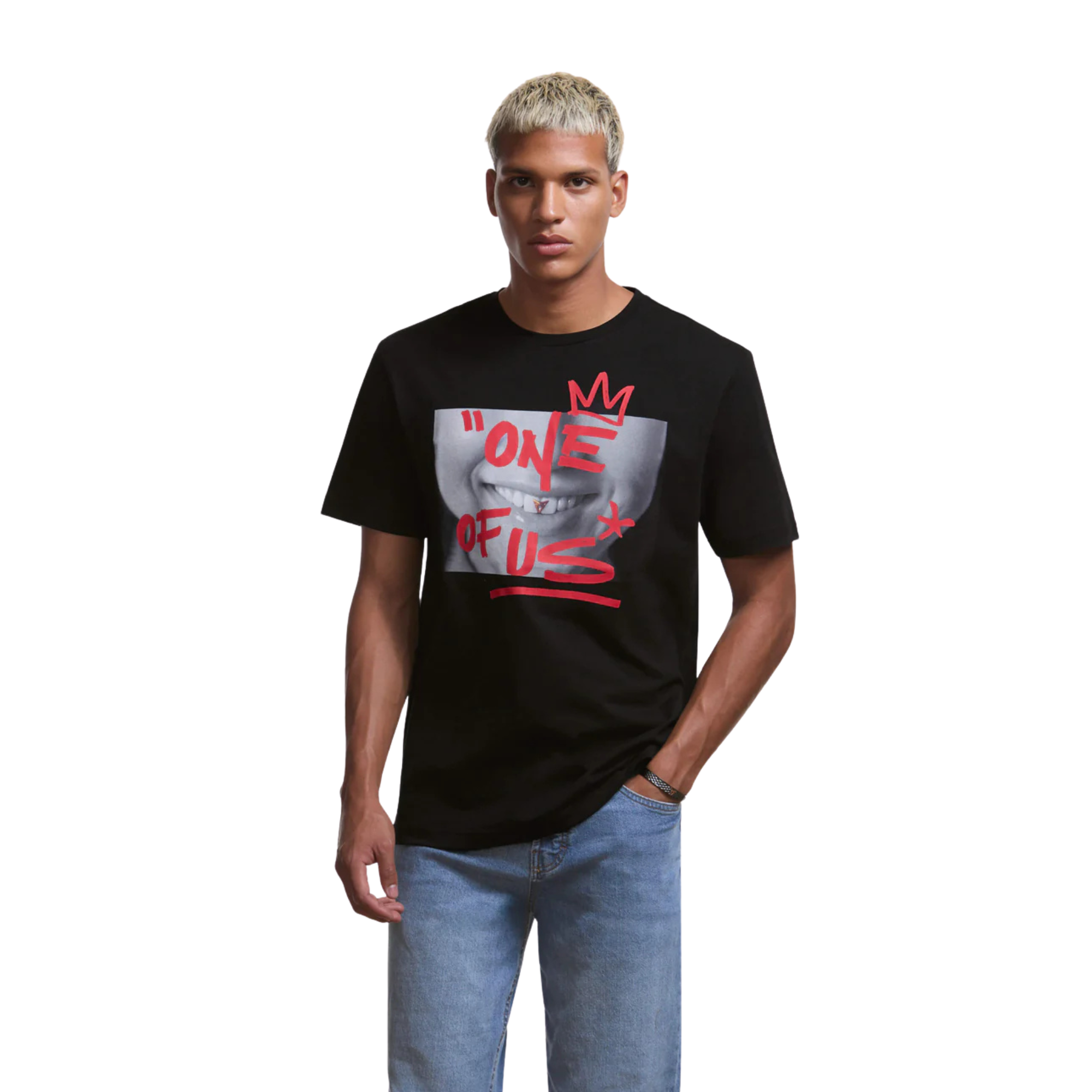Camiseta One of Us CUPRA | Unisex negra, 100% algodón orgánico, campaña Rosalía