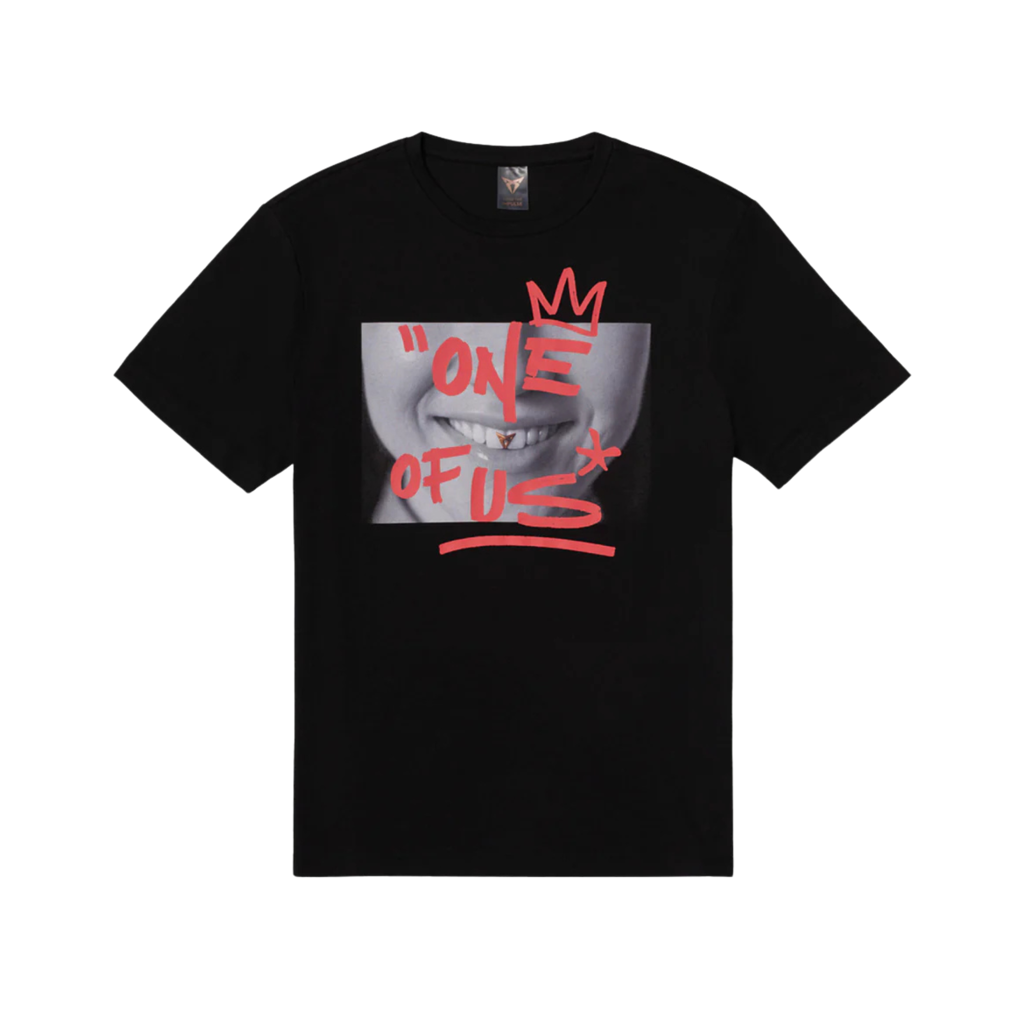 Camiseta One of Us CUPRA | Unisex negra, 100% algodón orgánico, campaña Rosalía