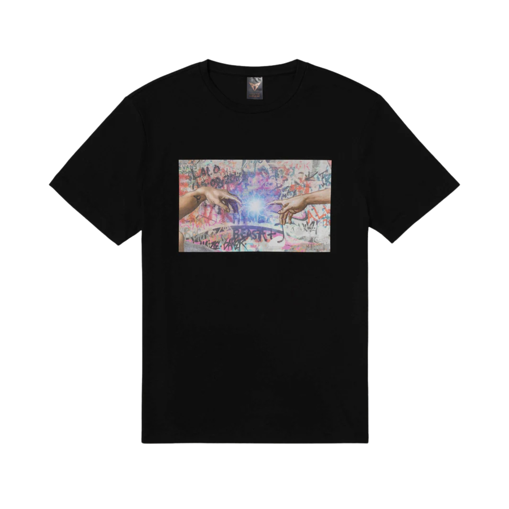 Camiseta TVBoy CUPRA | Unisex negra, 100% algodón orgánico, cuello redondo