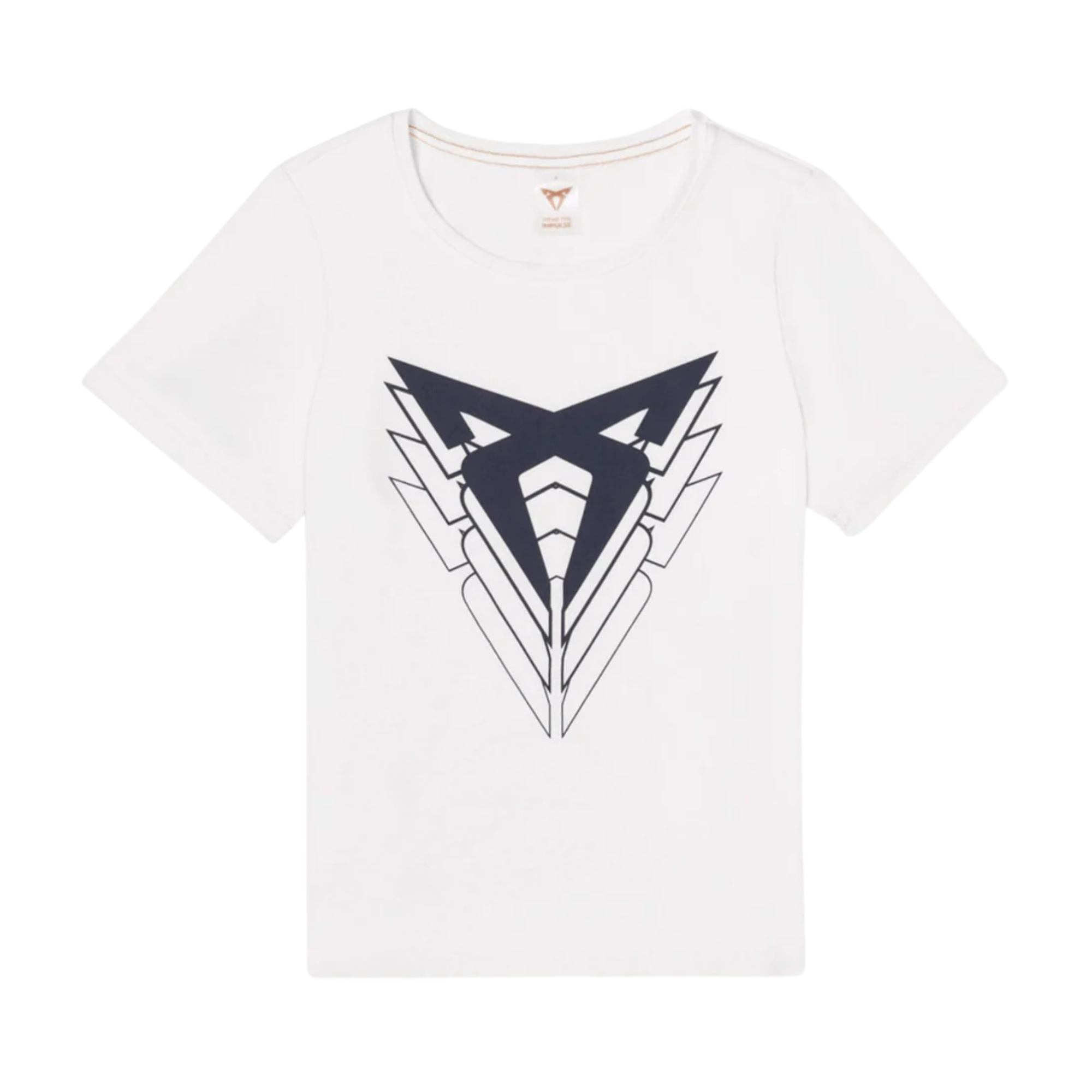 Camiseta Big Logo slim fit CUPRA | Blanco 100% algodón orgánico unisex