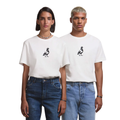 Camiseta front bird CUPRA | Blanca, unisex, 100% algodón orgánico