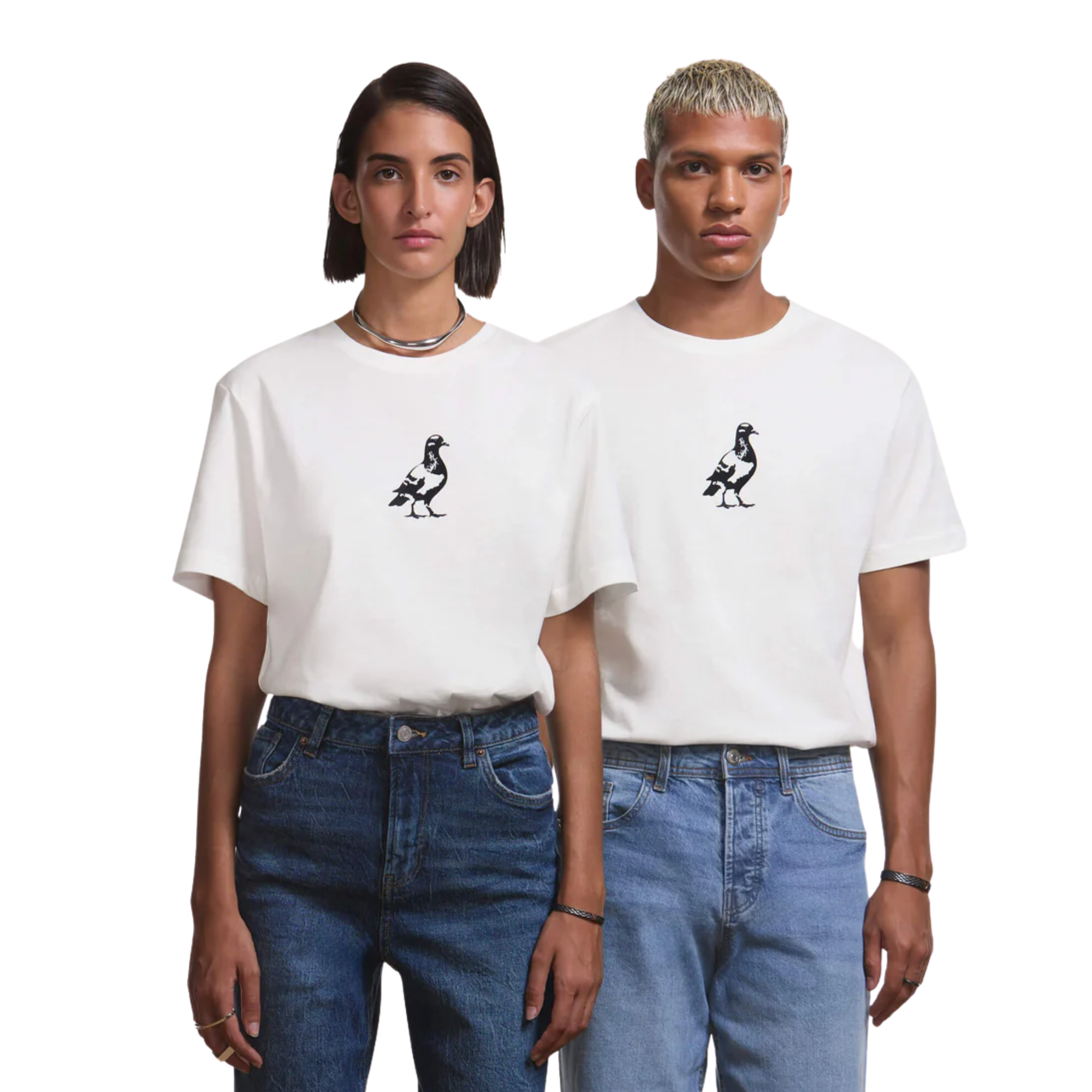 Camiseta front bird CUPRA | Blanca, unisex, 100% algodón orgánico