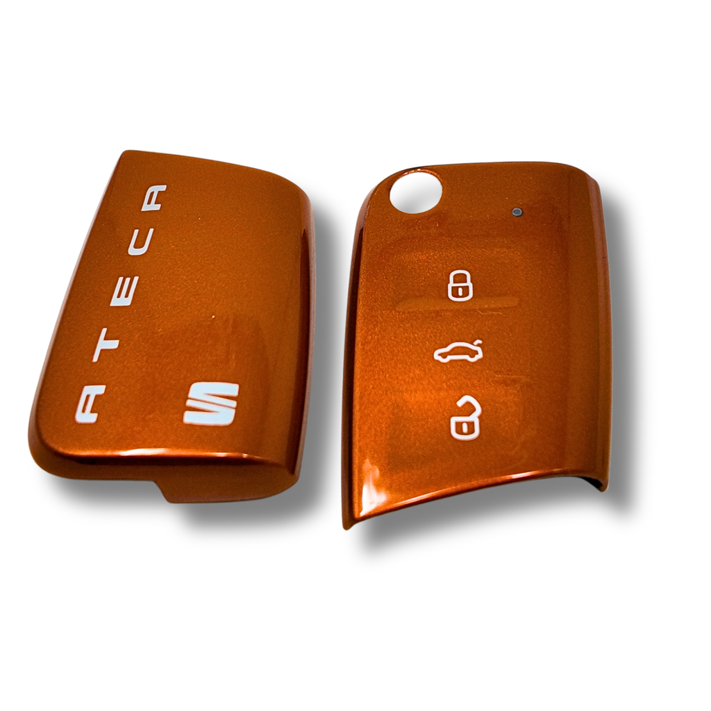 Carcasa decorativa llave naranja SEAT Ateca | Funda 2 piezas adhesivas (575087013X2U)