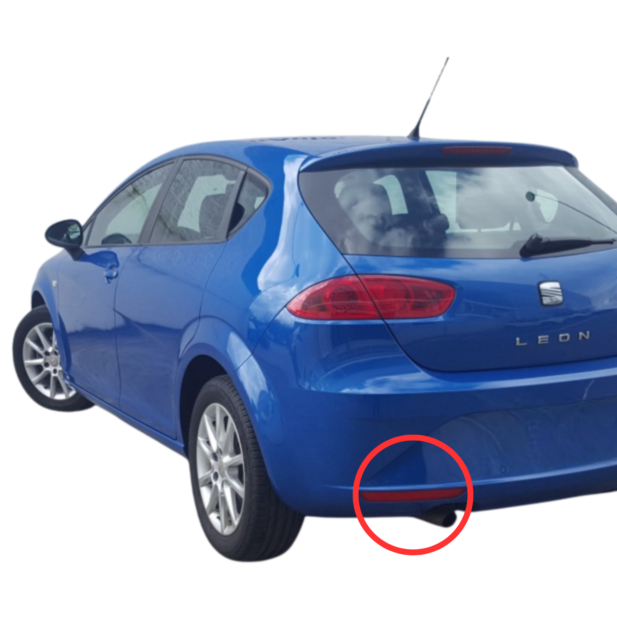 Catadióptrico SEAT León 2006–2013 derecho/ izquierdo (1P0945106D/1P0945105D)