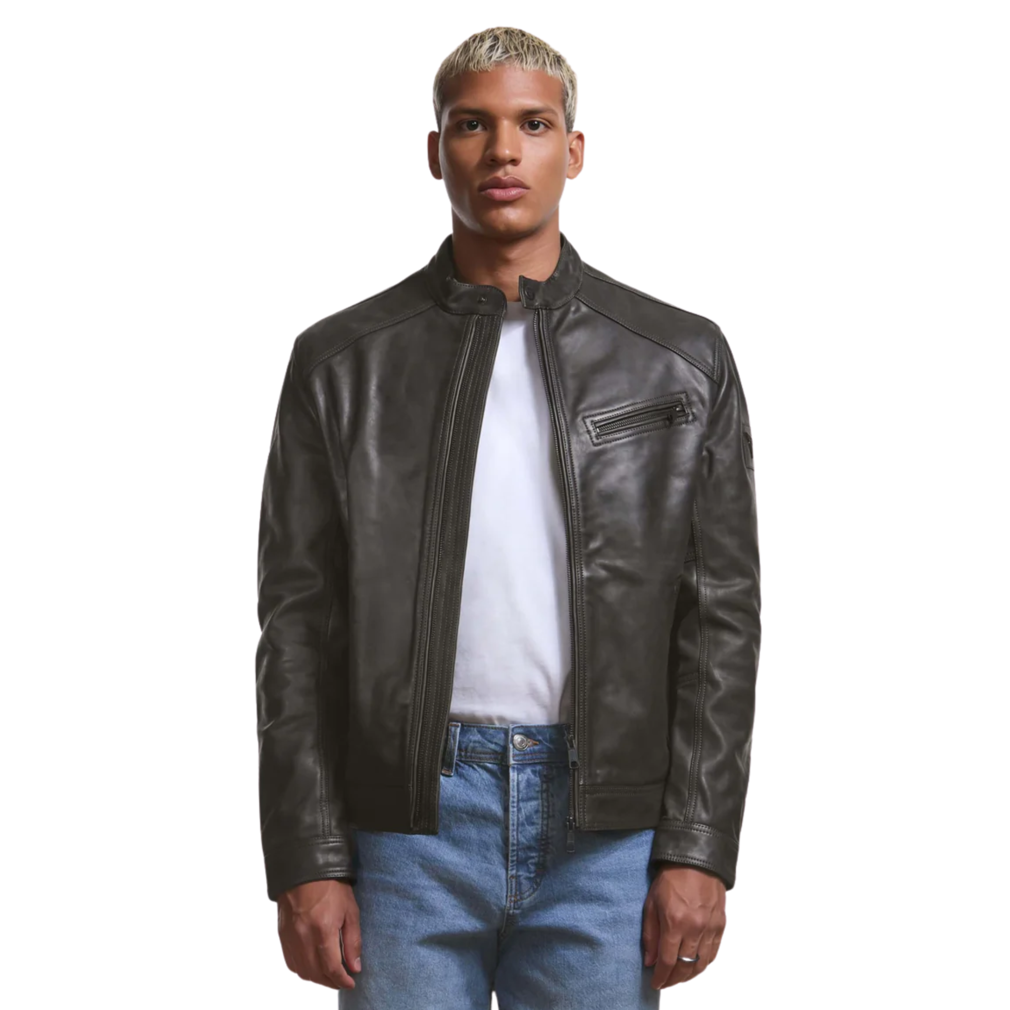 Chaqueta de cuero Cupra hombre