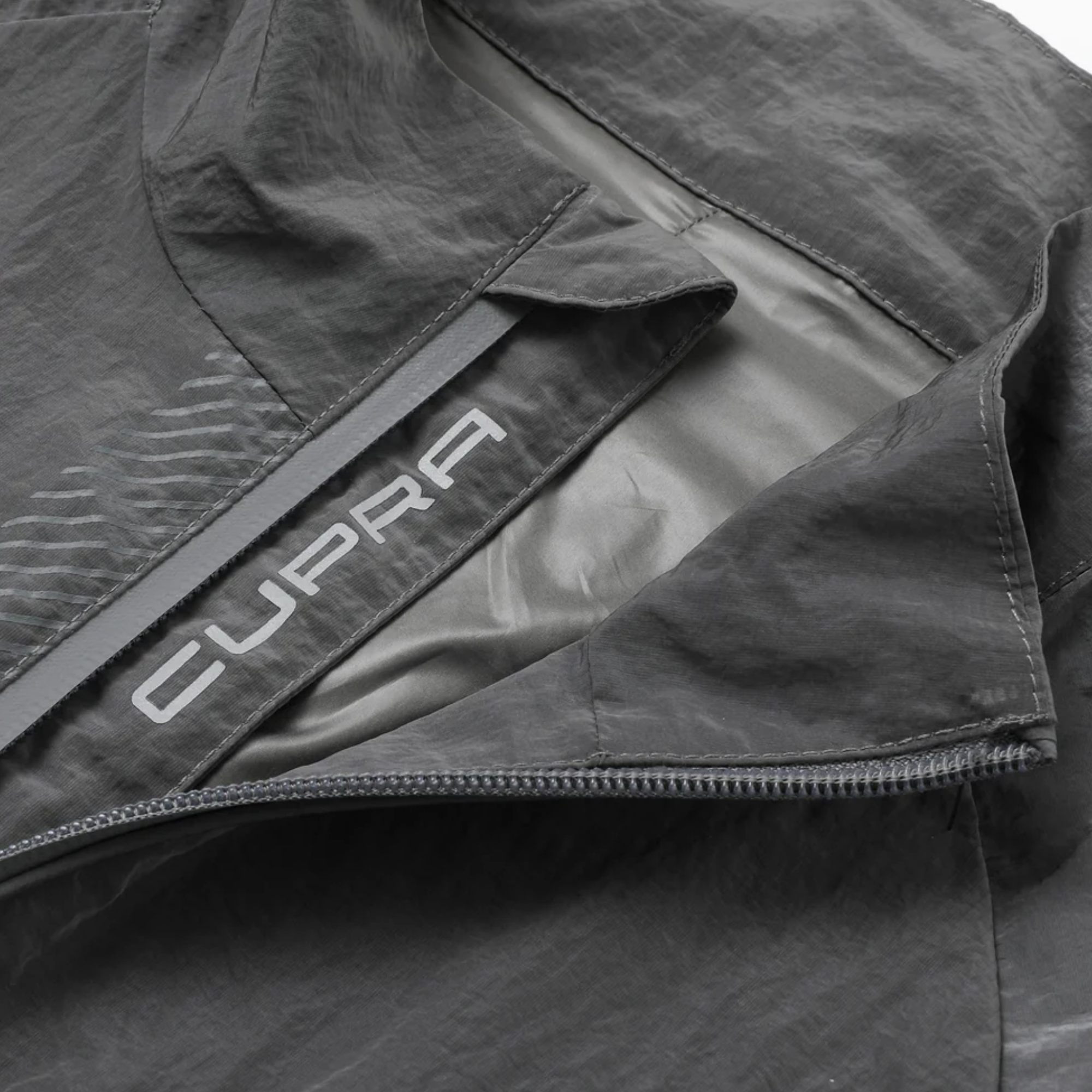 Chaqueta deportiva CUPRA hombre | Gris 100% nylon
