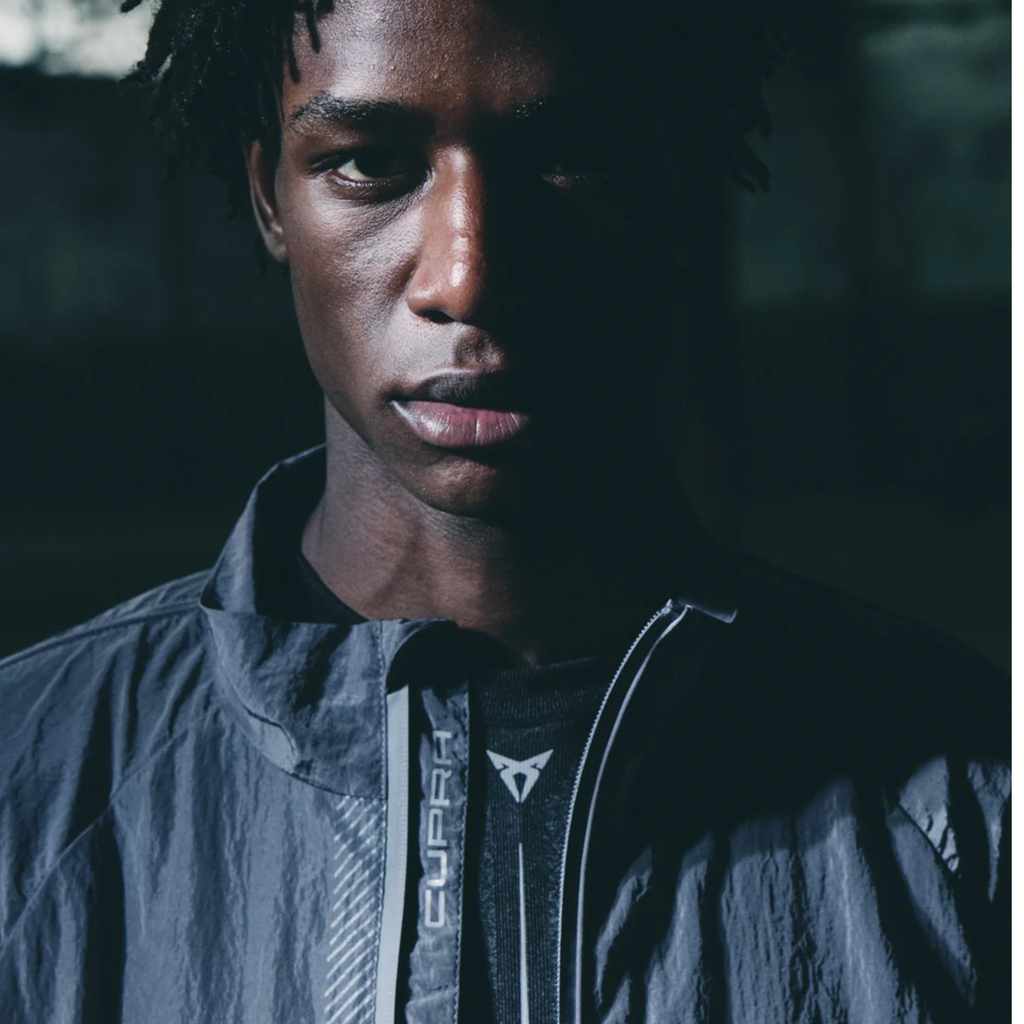 Chaqueta deportiva CUPRA hombre | Gris 100% nylon